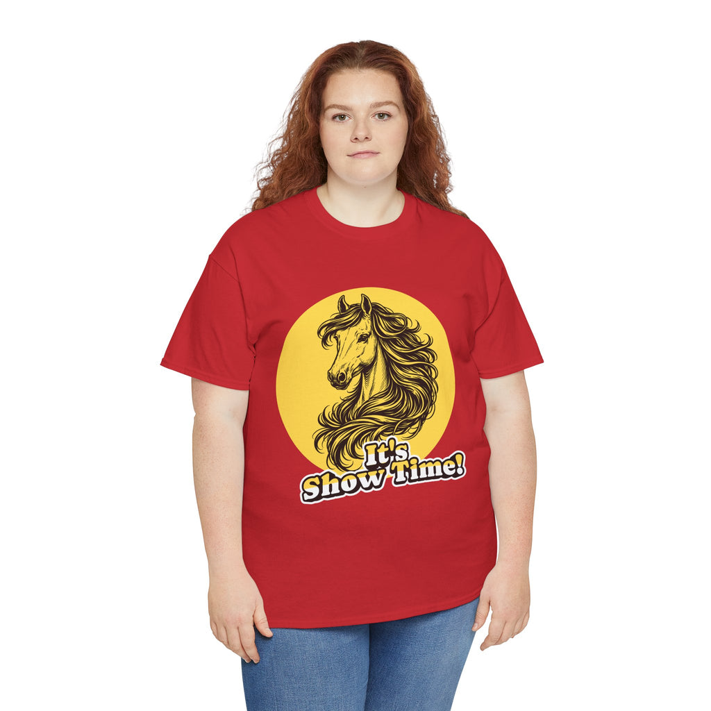 "It's Show Time!" Equestrian Sketch Graphic Tee | Horse Show T-Shirt for Riders