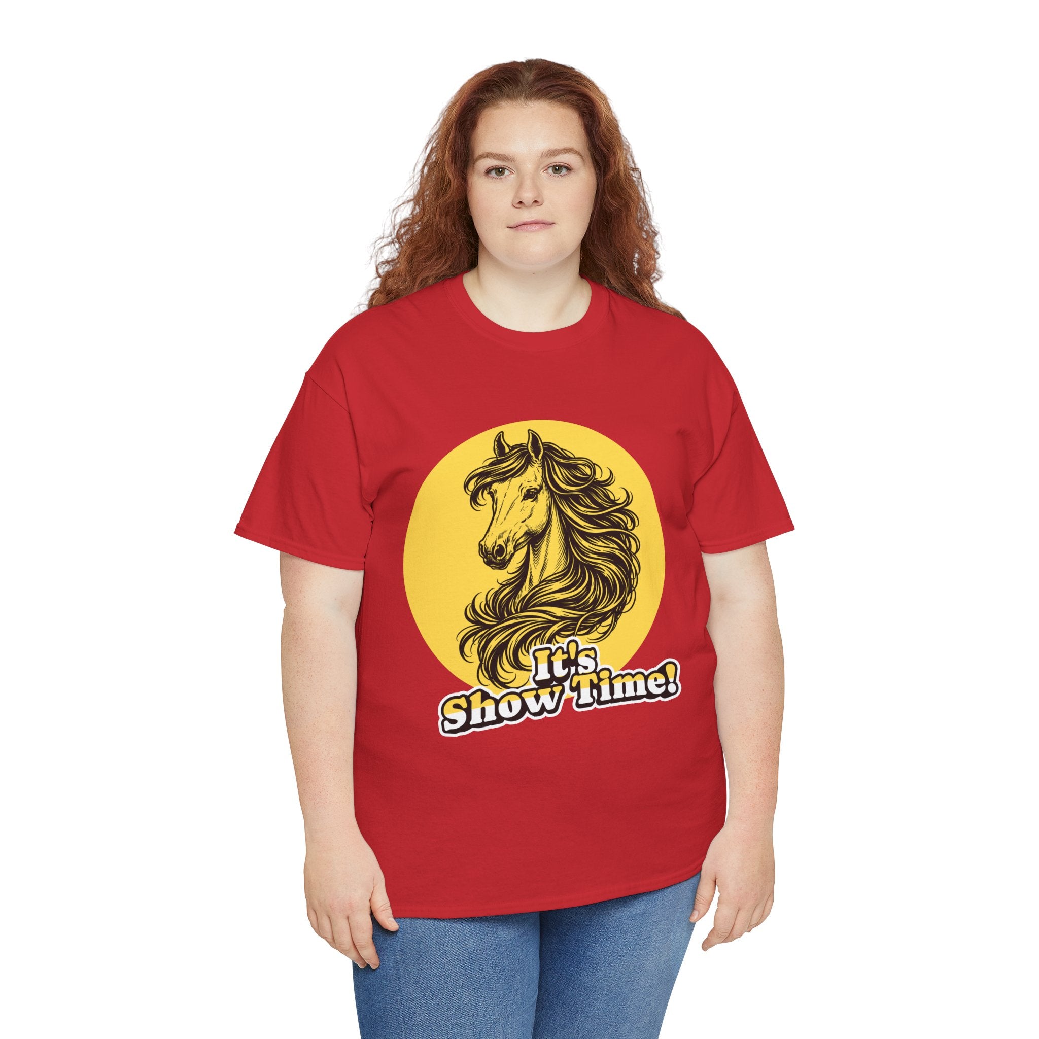 "It's Show Time!" Equestrian Sketch Graphic Tee | Horse Show T-Shirt for Riders