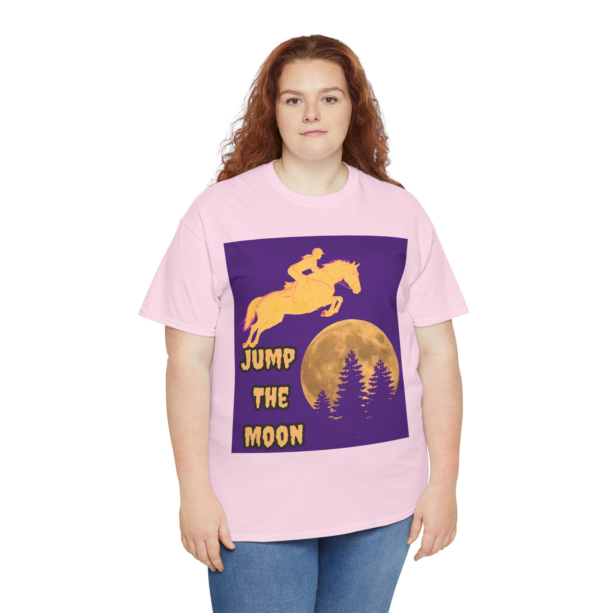 "Jump the Moon" Equestrian themed T shirt