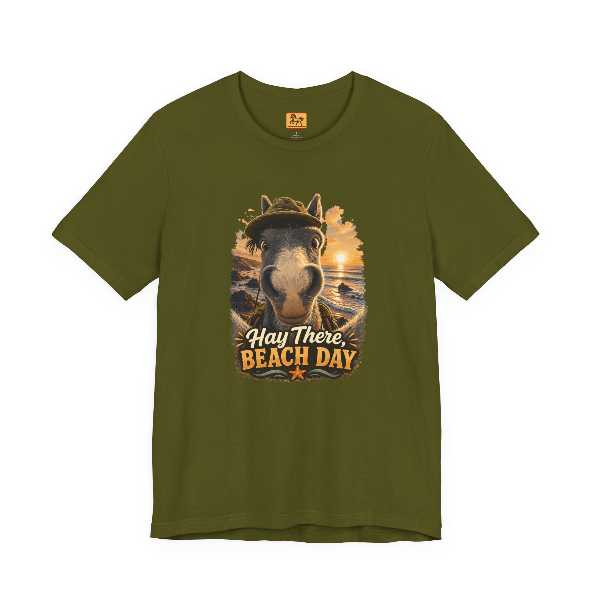 Beach Day Horse T-Shirt | "Hay There, Beach Day" Funny Graphic Tee