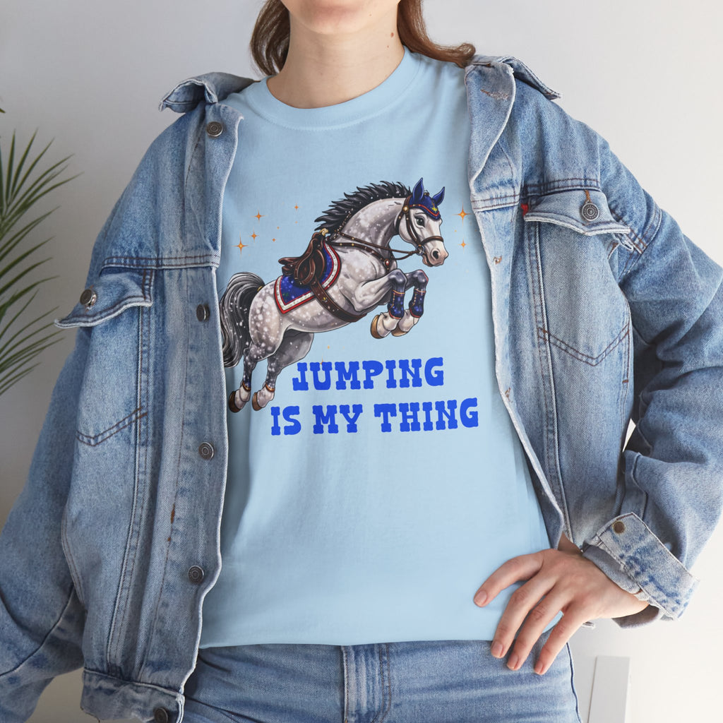 Jumping Is My Thing Equestrian Show Jumping T-Shirt Horse Pony ShowJump Graphic Tee