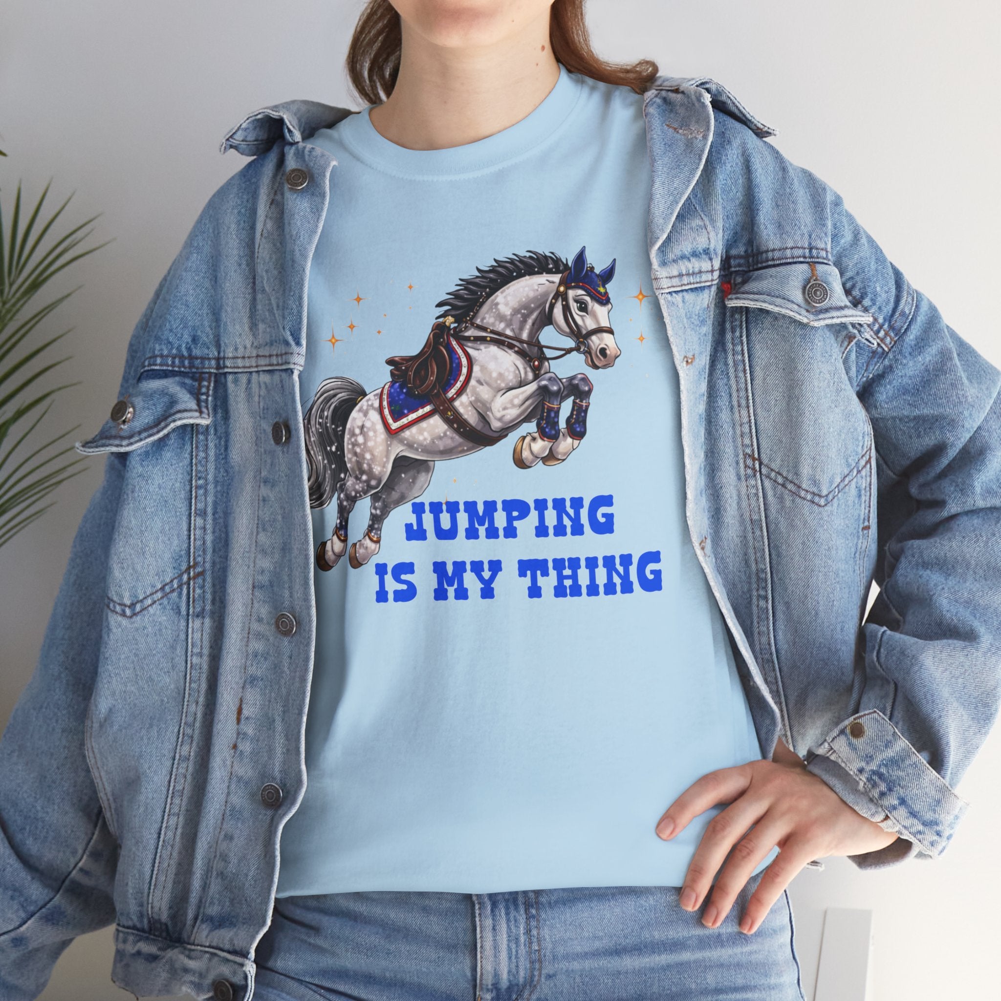 Jumping Is My Thing Equestrian Show Jumping T-Shirt Horse Pony ShowJump Graphic Tee