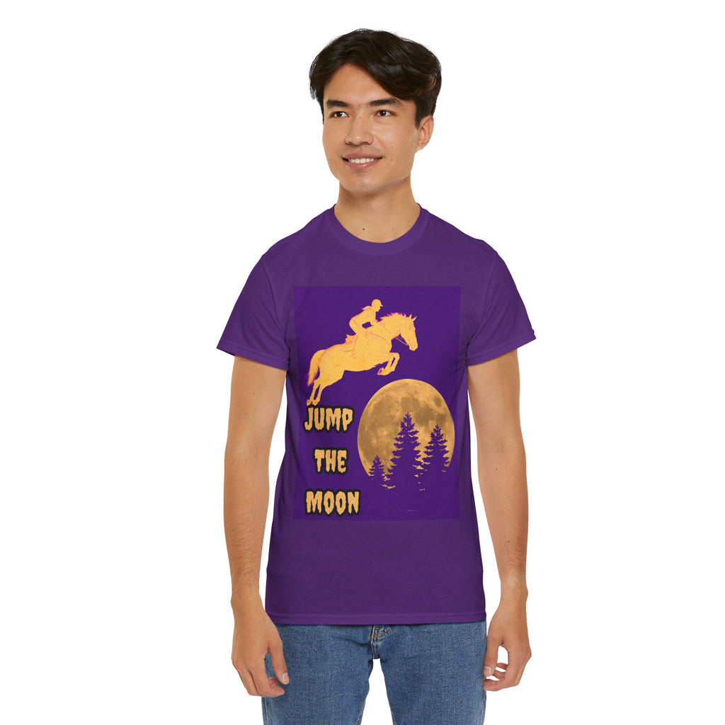 "Jump the Moon" Equestrian themed T shirt