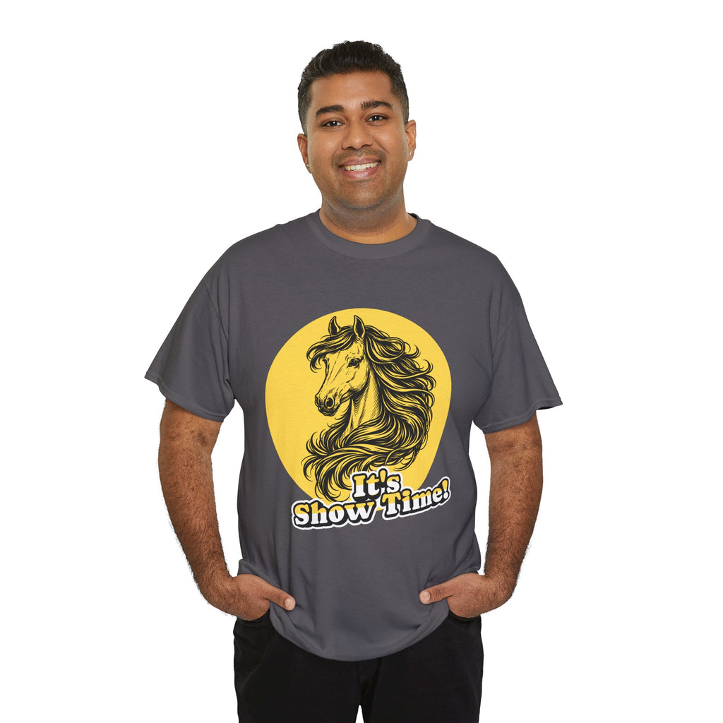 "It's Show Time!" Equestrian Sketch Graphic Tee | Horse Show T-Shirt for Riders