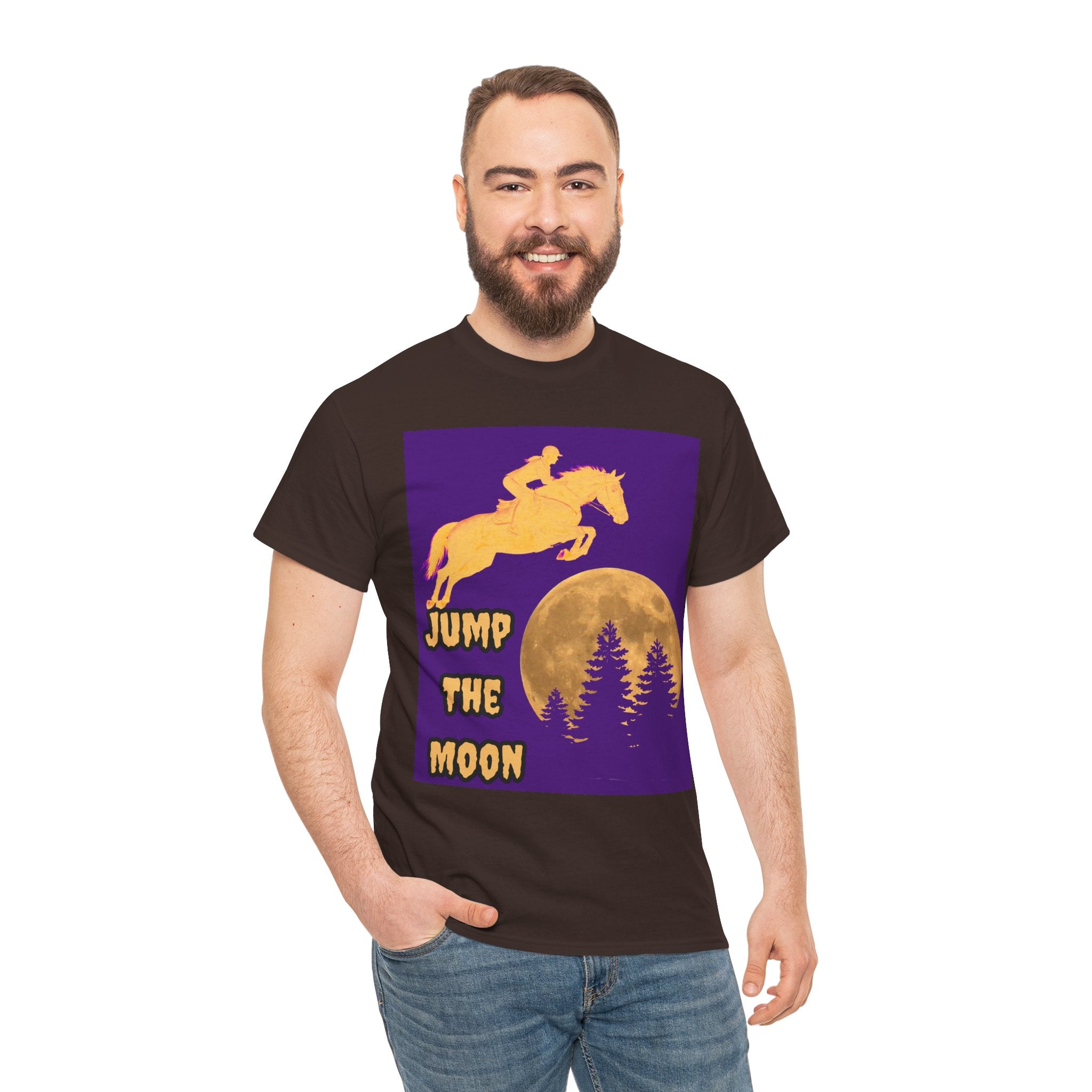 "Jump the Moon" Equestrian themed T shirt