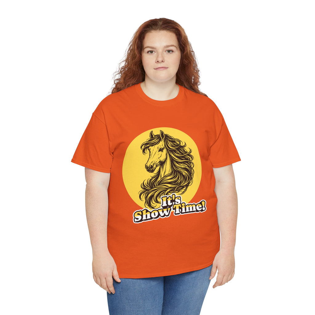 "It's Show Time!" Equestrian Sketch Graphic Tee | Horse Show T-Shirt for Riders