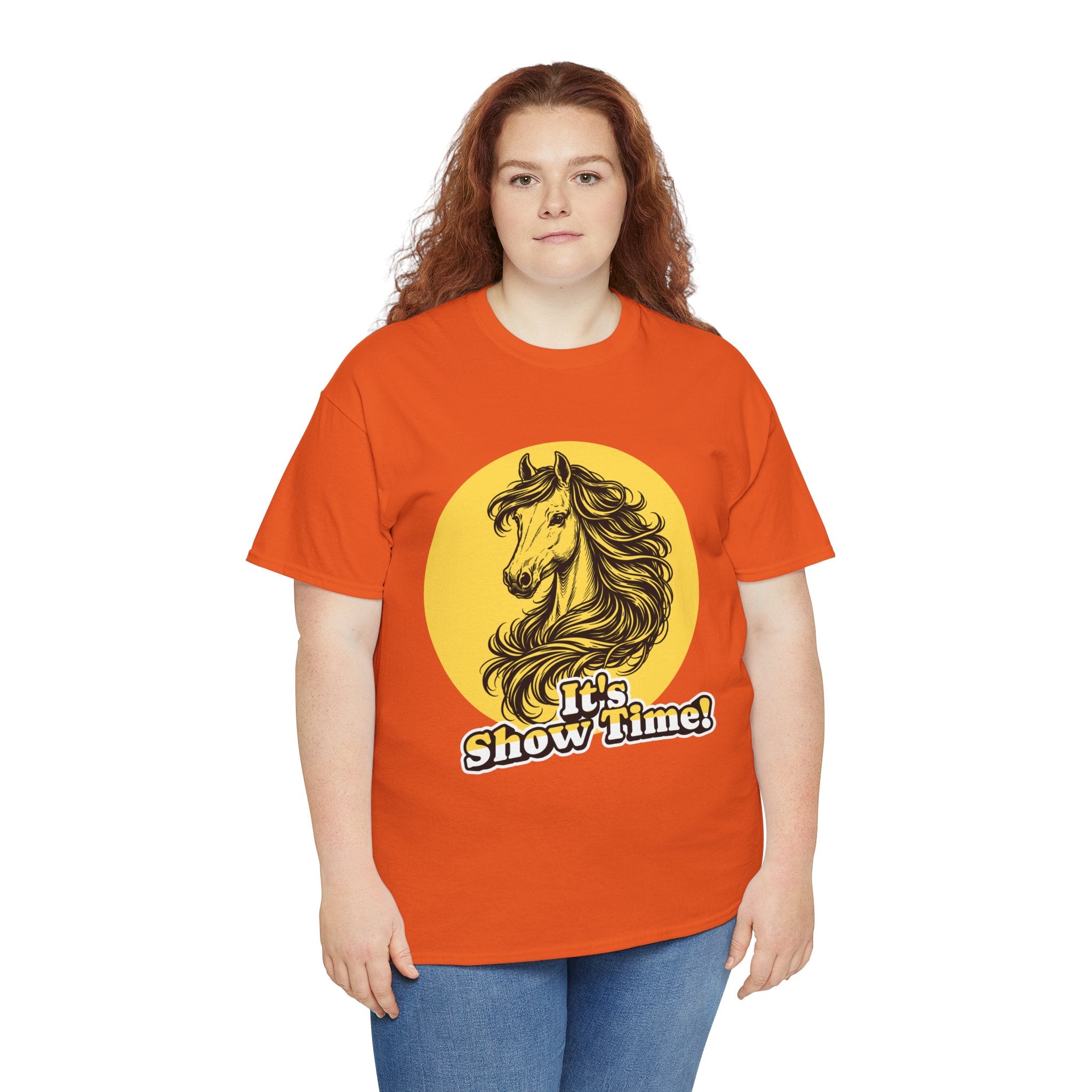 "It's Show Time!" Equestrian Sketch Graphic Tee | Horse Show T-Shirt for Riders