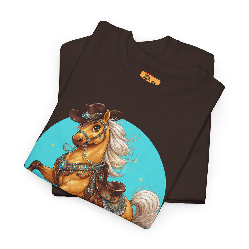 "It's Show Time!" Equestrian T-Shirt | Large Logo Horse Fun Graphic Tee
