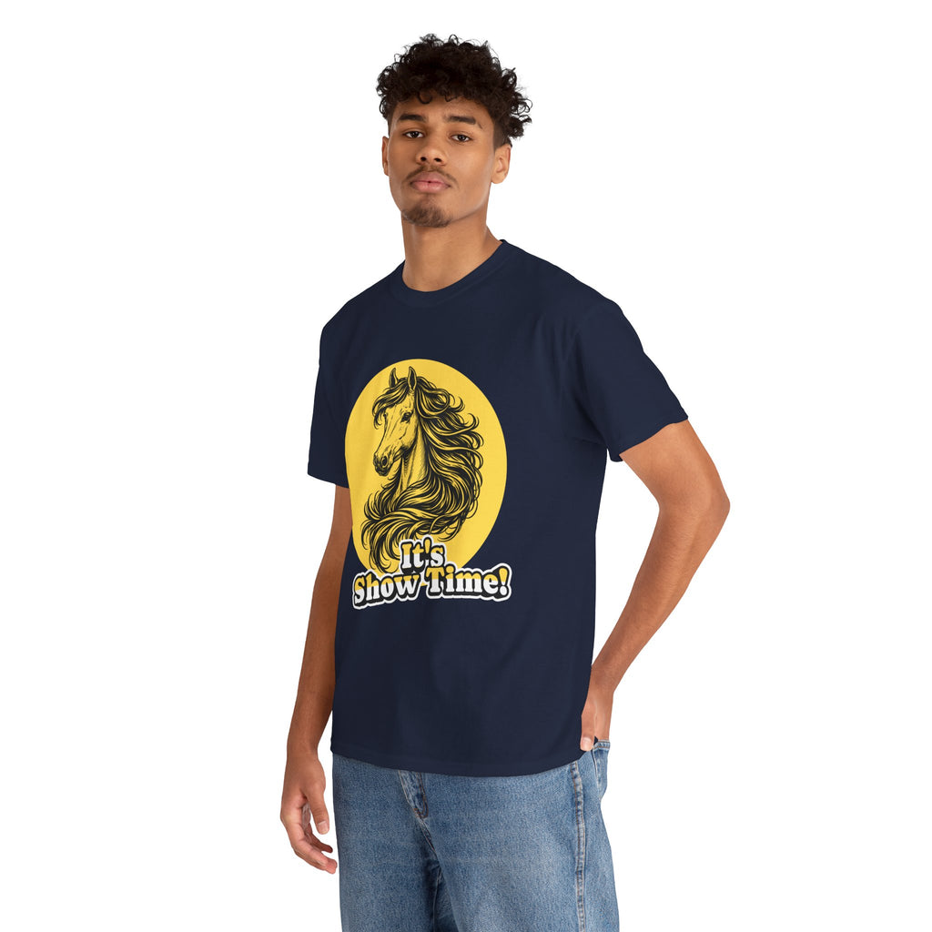 "It's Show Time!" Equestrian Sketch Graphic Tee | Horse Show T-Shirt for Riders