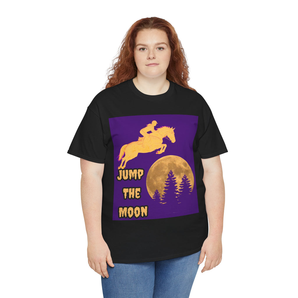 "Jump the Moon" Equestrian themed T shirt