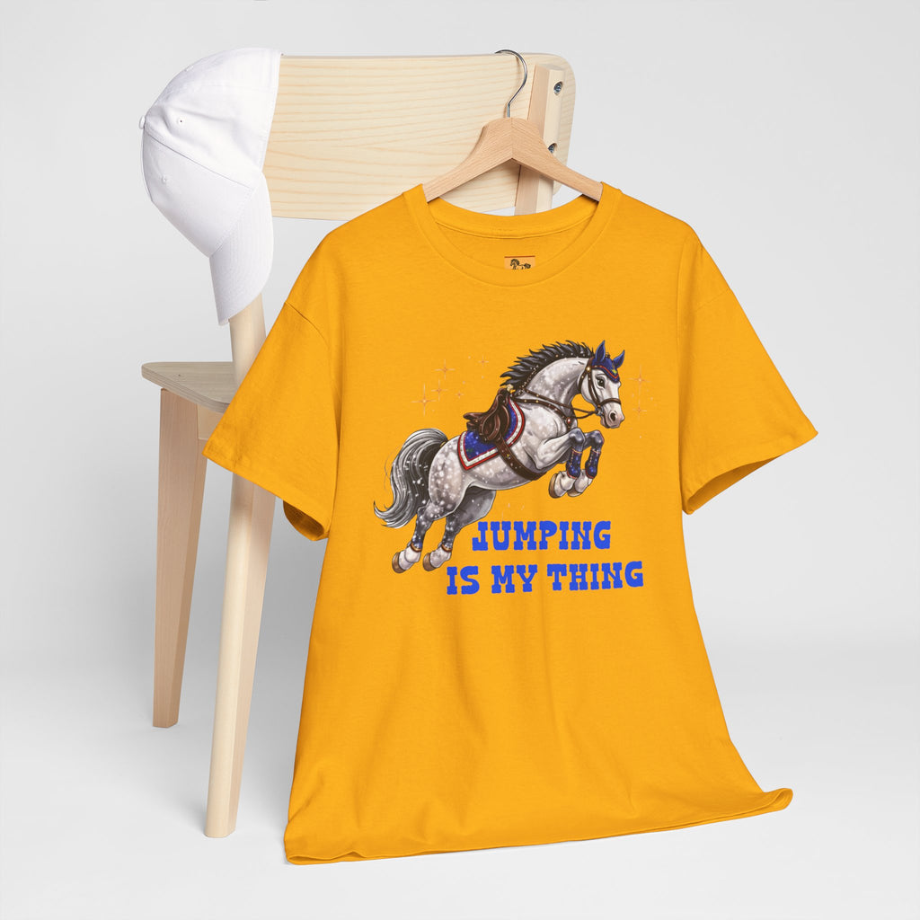 Jumping Is My Thing Equestrian Show Jumping T-Shirt Horse Pony ShowJump Graphic Tee