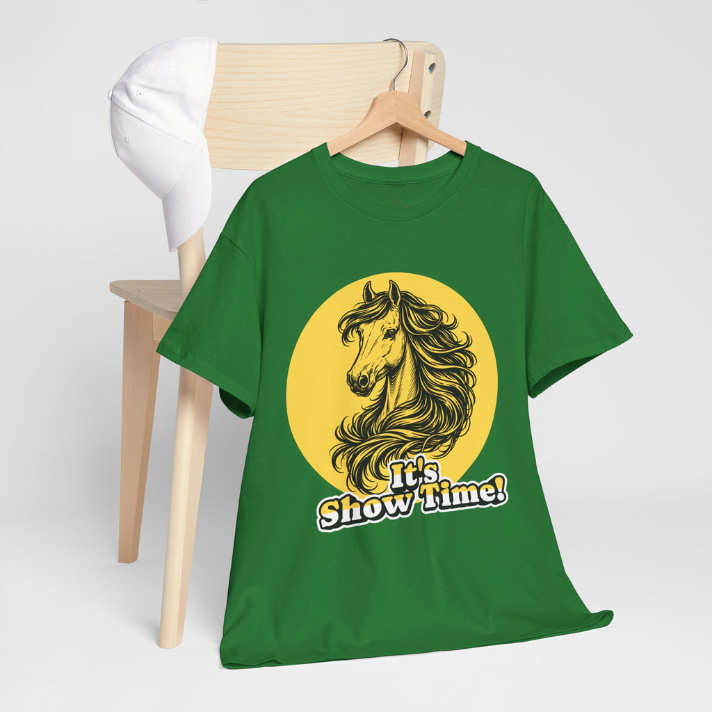 "It's Show Time!" Equestrian Sketch Graphic Tee | Horse Show T-Shirt for Riders