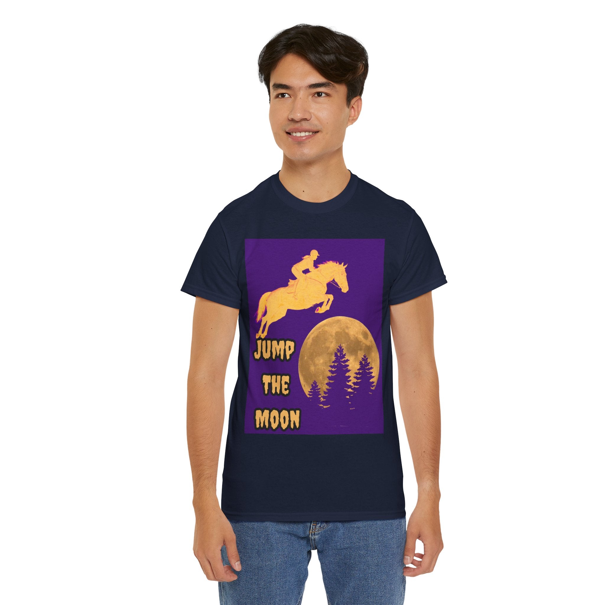 "Jump the Moon" Equestrian themed T shirt