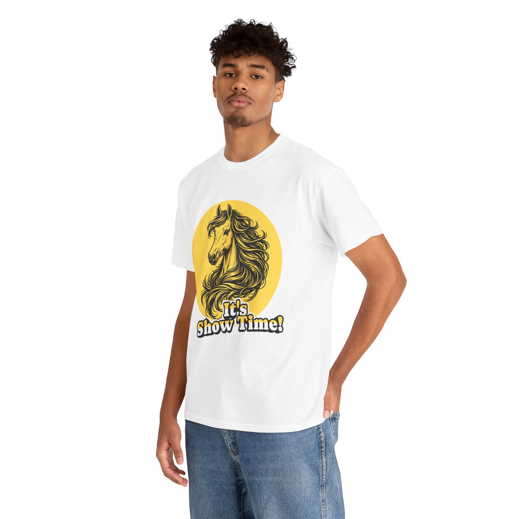 "It's Show Time!" Equestrian Sketch Graphic Tee | Horse Show T-Shirt for Riders