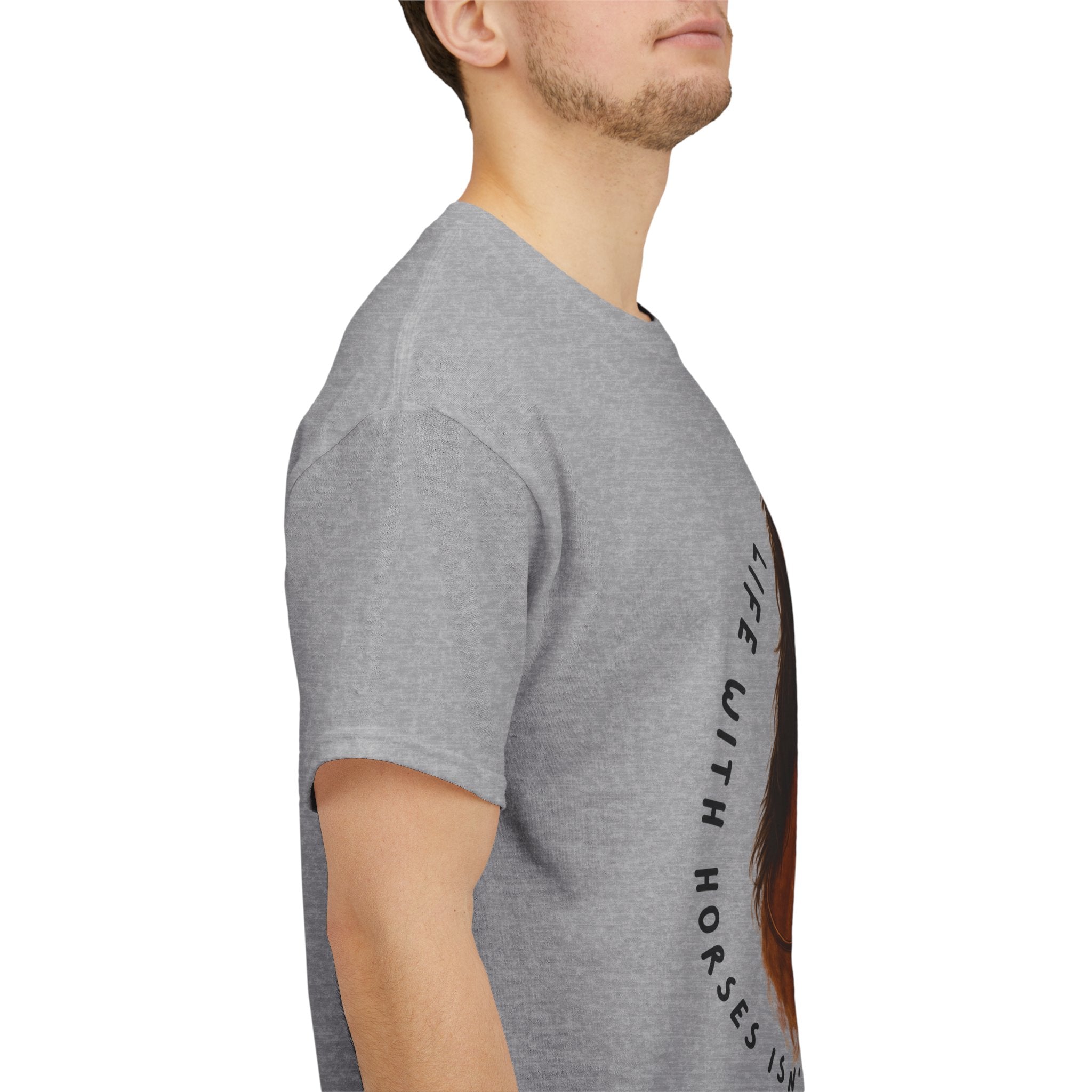 "Life with Horses Isn't Always Picture Perfect" Graphic Tee | Funny Equestrian T-Shirt