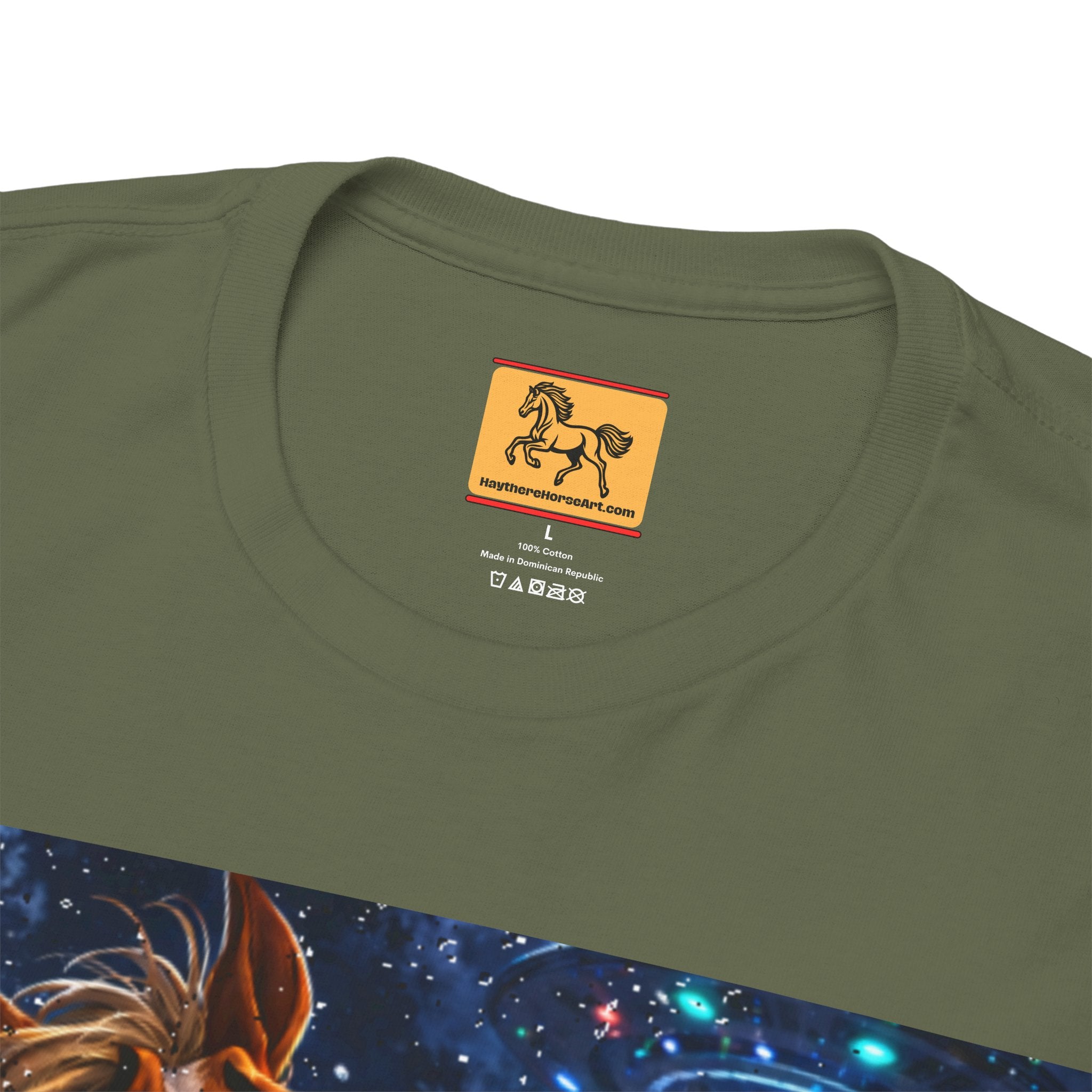 Horse Selfie Surreal Graphic T-Shirt | Funny "Hay There" Horse Art Tee
