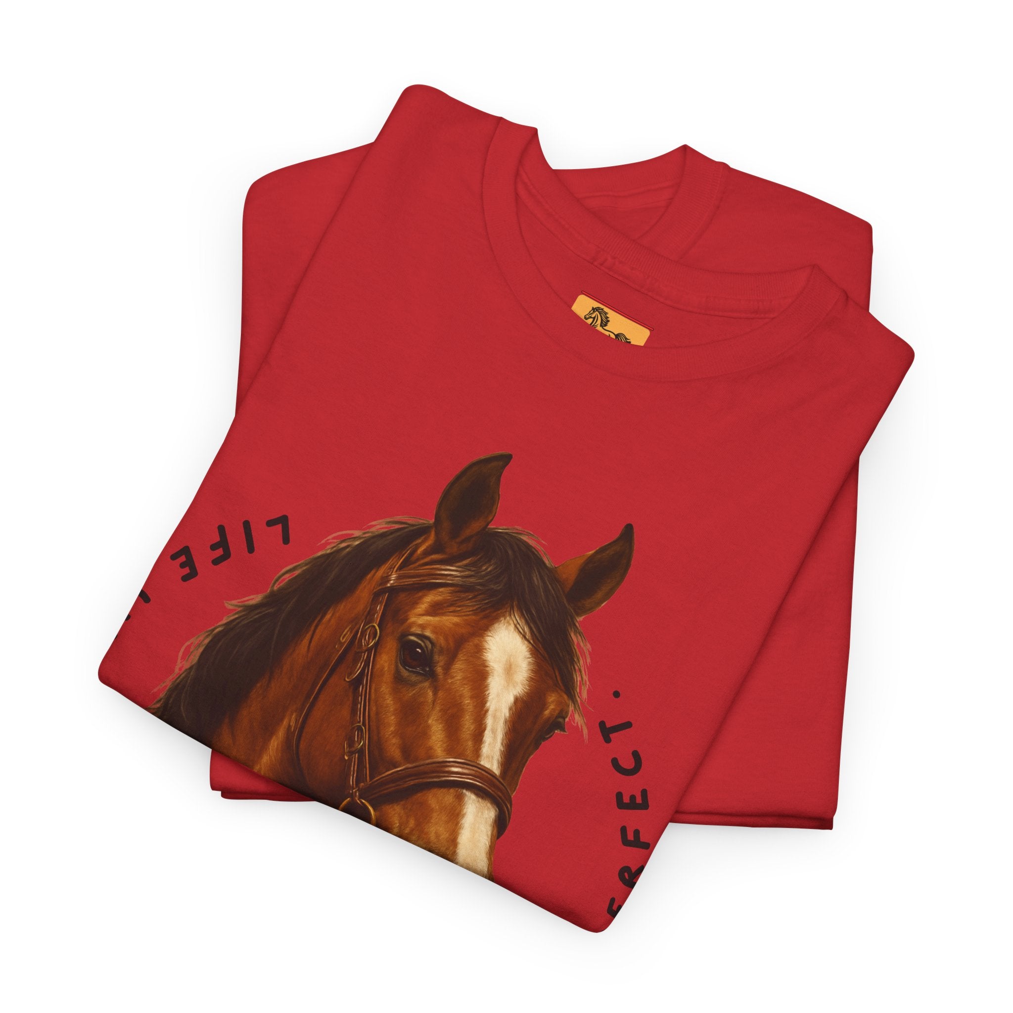 "Life with Horses Isn't Always Picture Perfect" Graphic Tee | Funny Equestrian T-Shirt