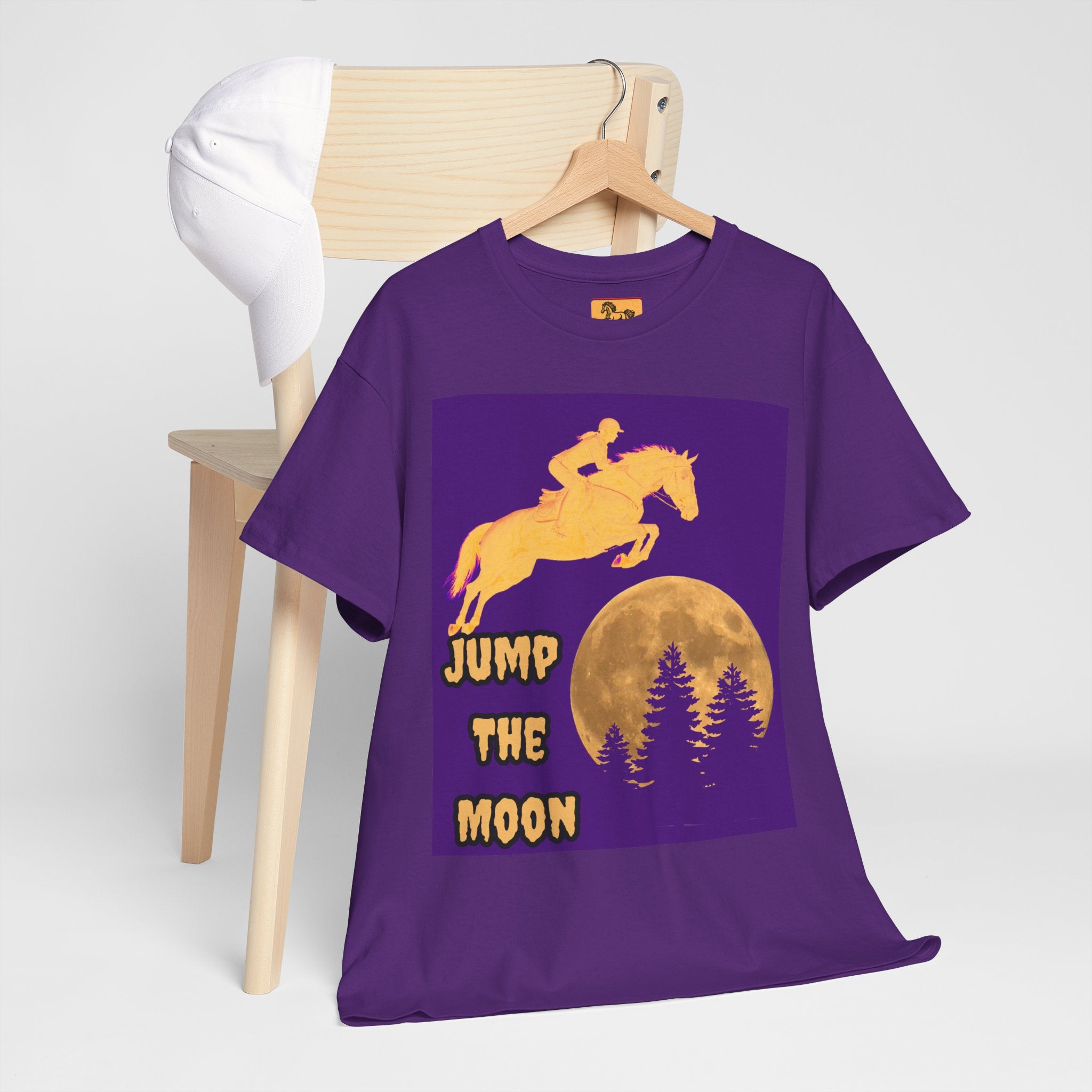 "Jump the Moon" Equestrian themed T shirt