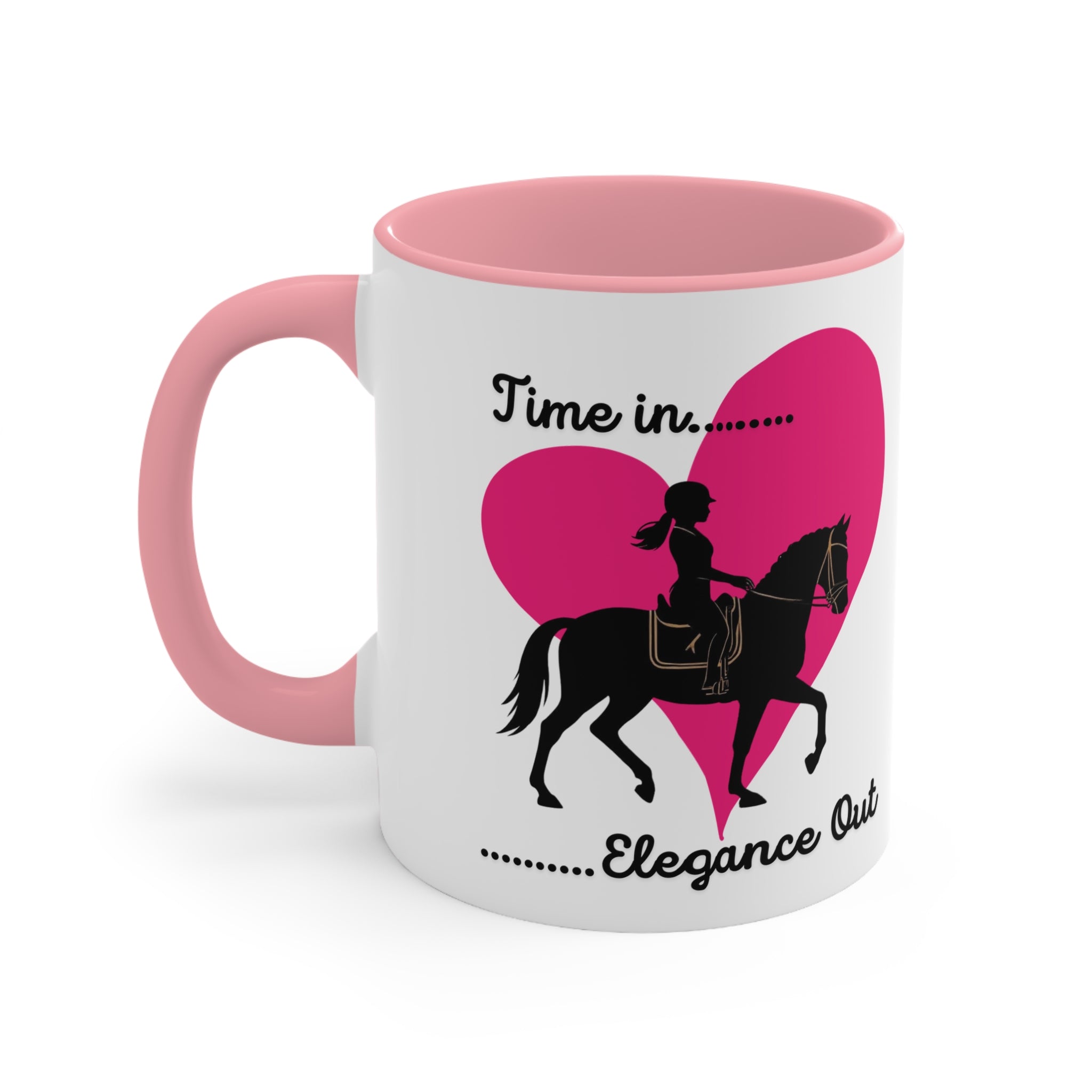 "Time in… Elegance Out" Equestrian Coffee Mug