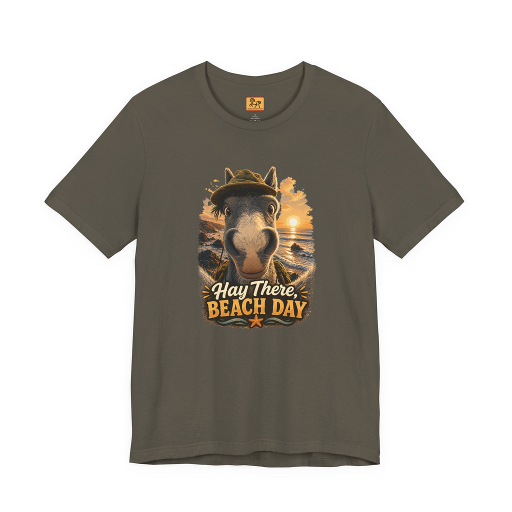 Beach Day Horse T-Shirt | "Hay There, Beach Day" Funny Graphic Tee
