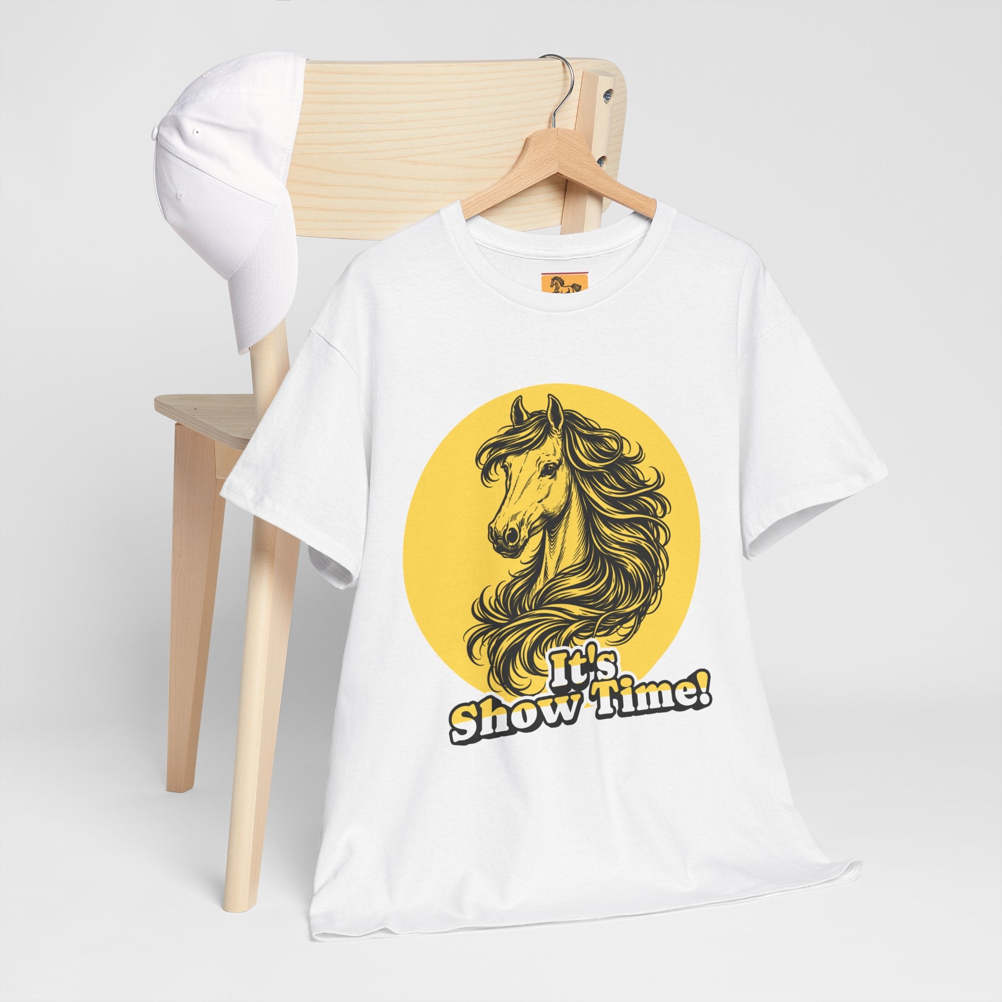 "It's Show Time!" Equestrian Sketch Graphic Tee | Horse Show T-Shirt for Riders