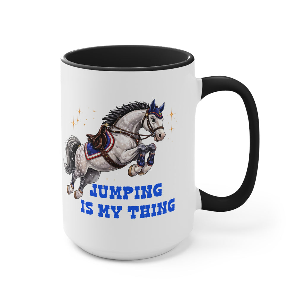 'Jumping Is My Thing' Equestrian Themed Mug