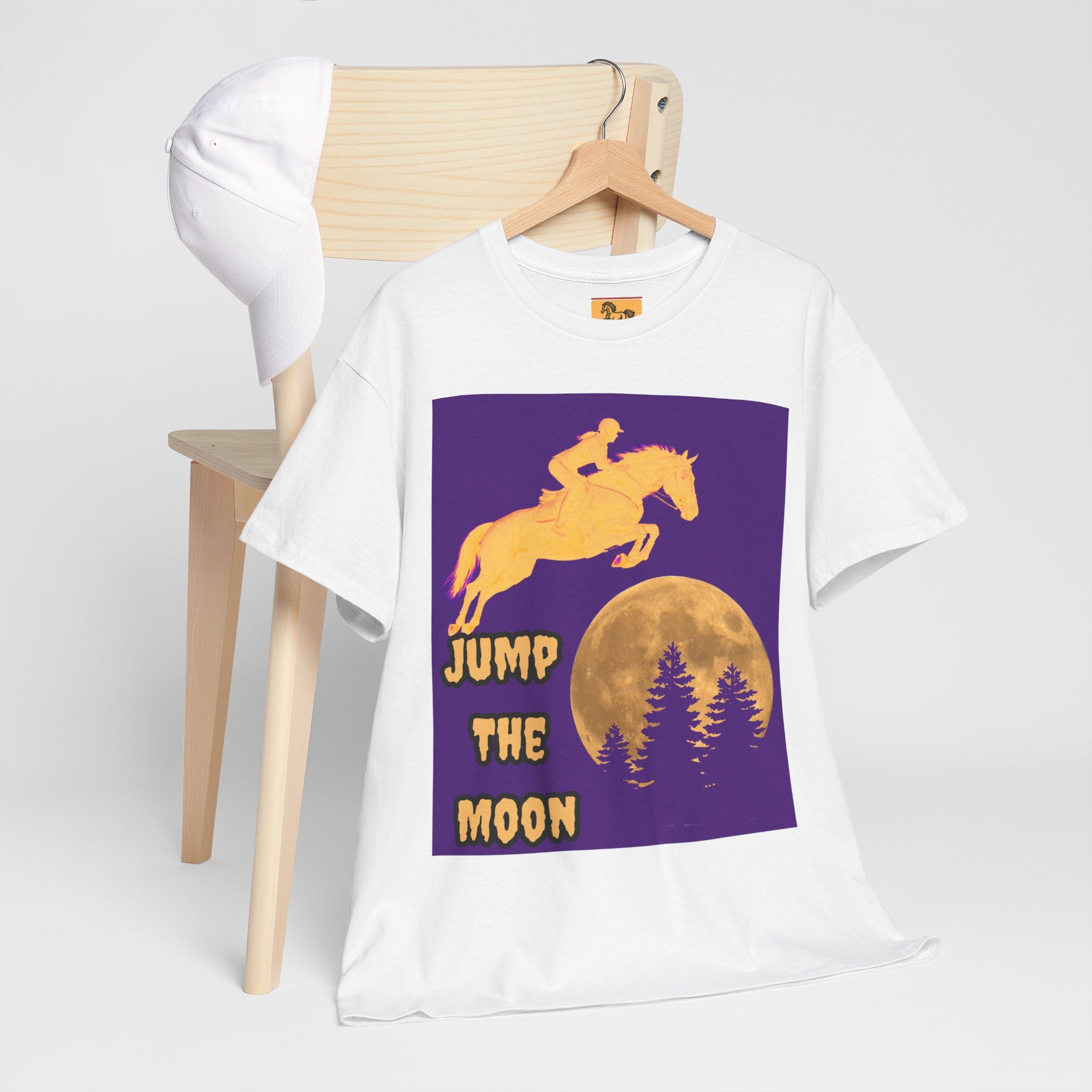 "Jump the Moon" Equestrian themed T shirt