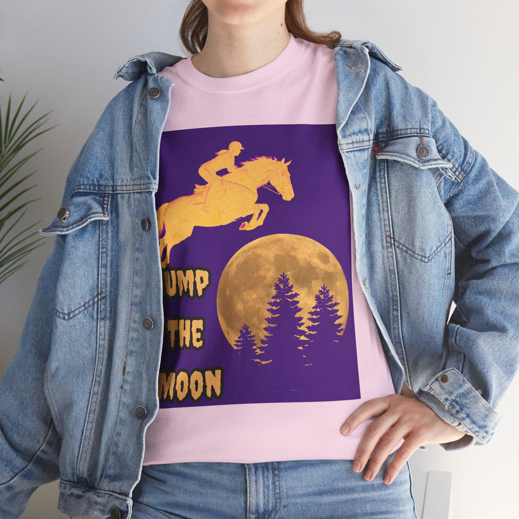 "Jump the Moon" Equestrian themed T shirt