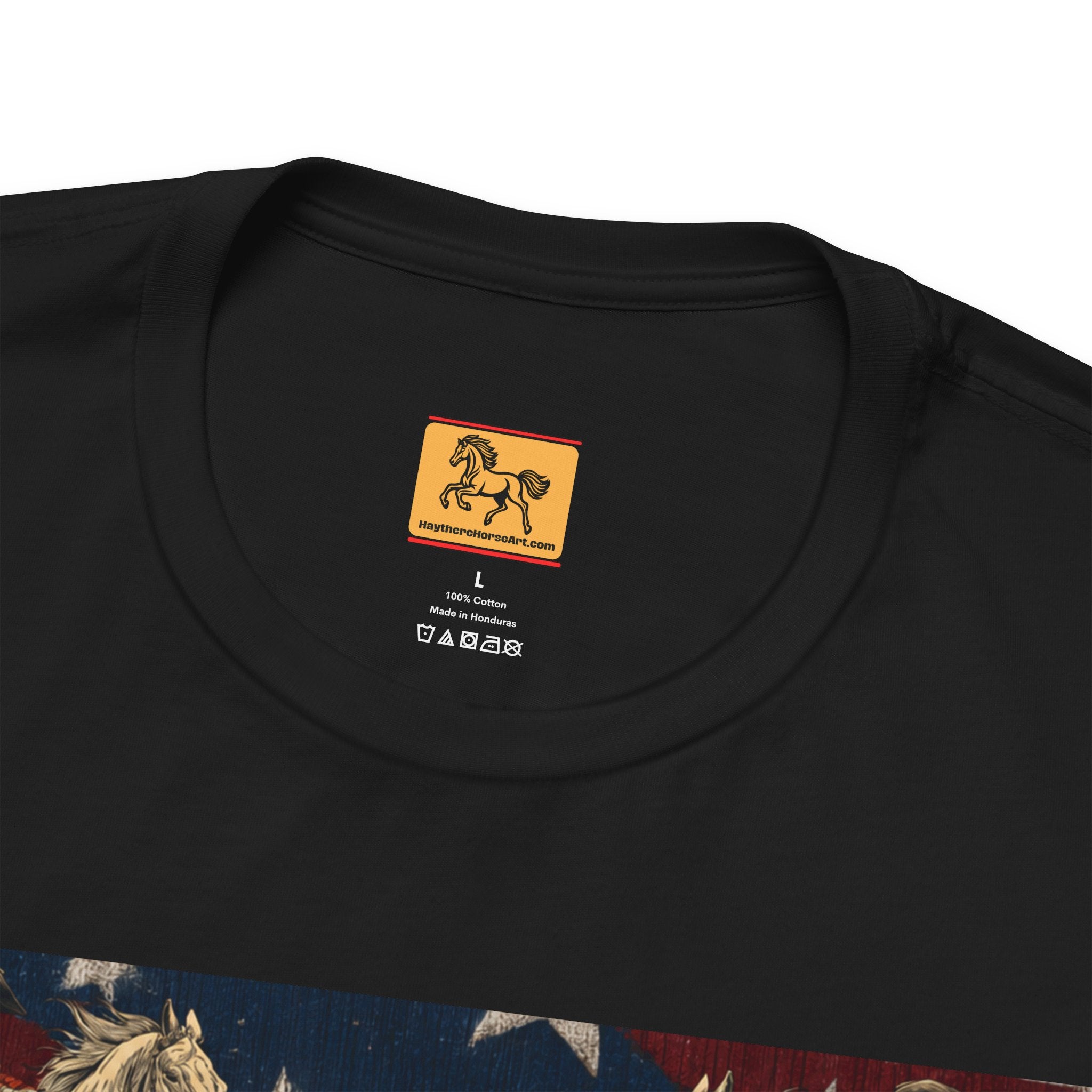 USA 250th Anniversary "Built on Horseback" Patriotic T-Shirt | American Equestrian Tee