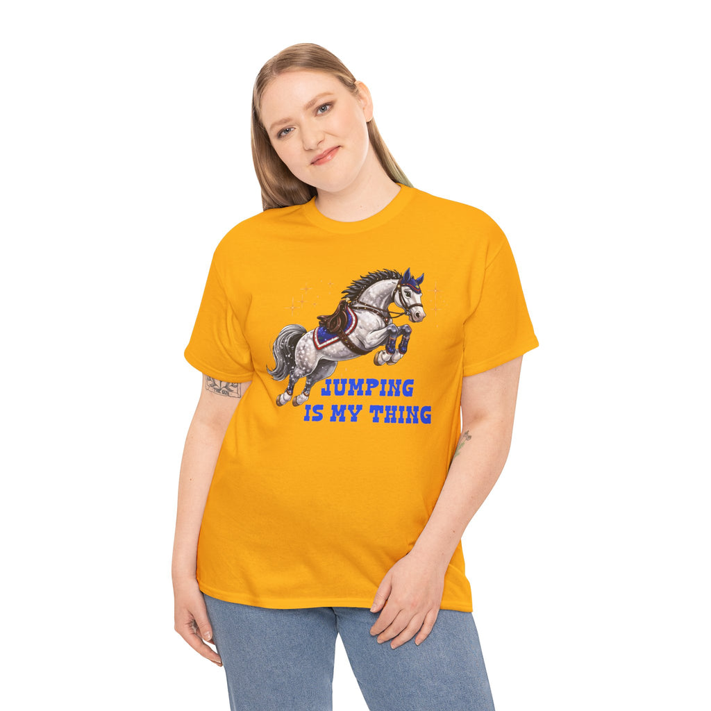 Jumping Is My Thing Equestrian Show Jumping T-Shirt Horse Pony ShowJump Graphic Tee