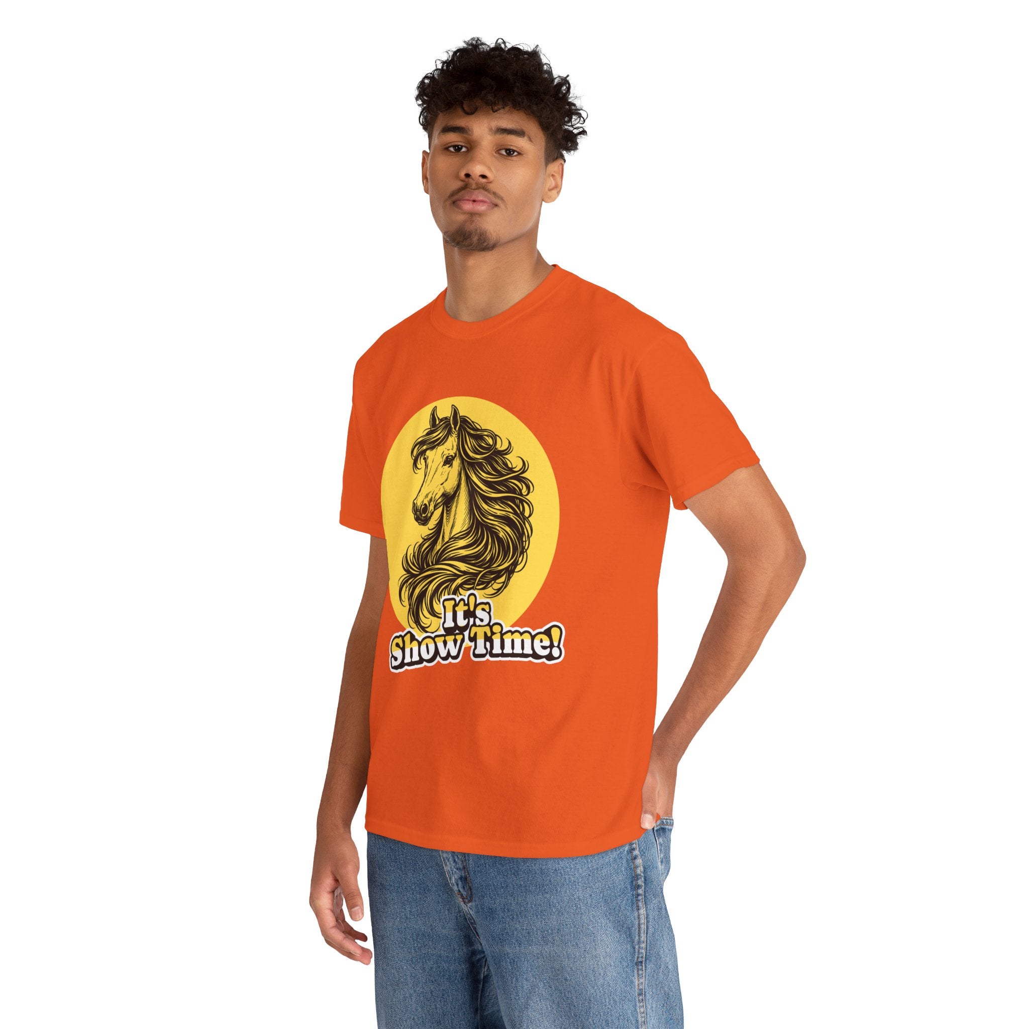 "It's Show Time!" Equestrian Sketch Graphic Tee | Horse Show T-Shirt for Riders
