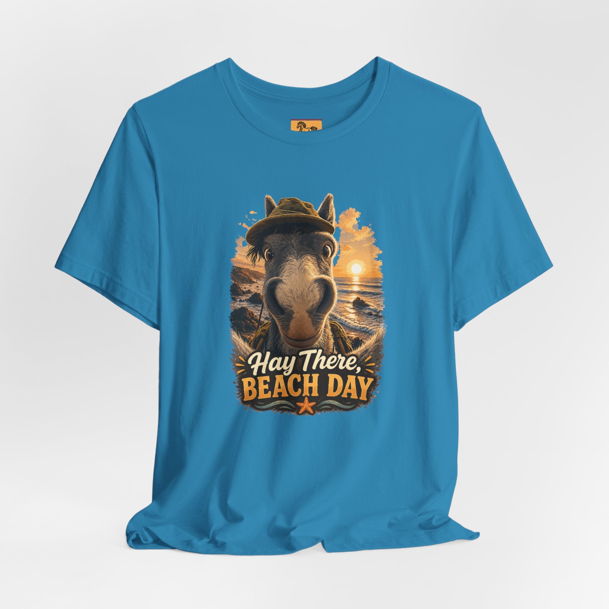 Beach Day Horse T-Shirt | "Hay There, Beach Day" Funny Graphic Tee