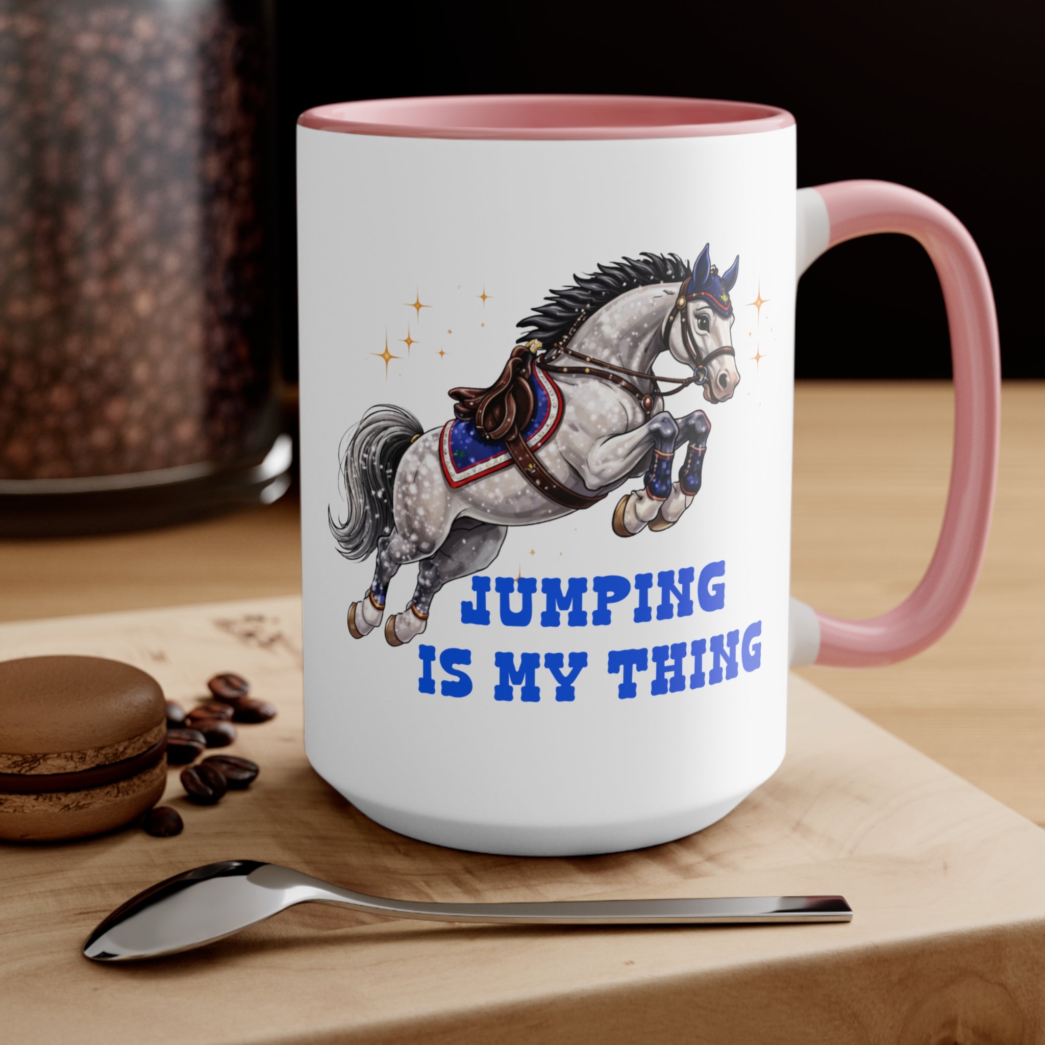 'Jumping Is My Thing' Equestrian Themed Mug