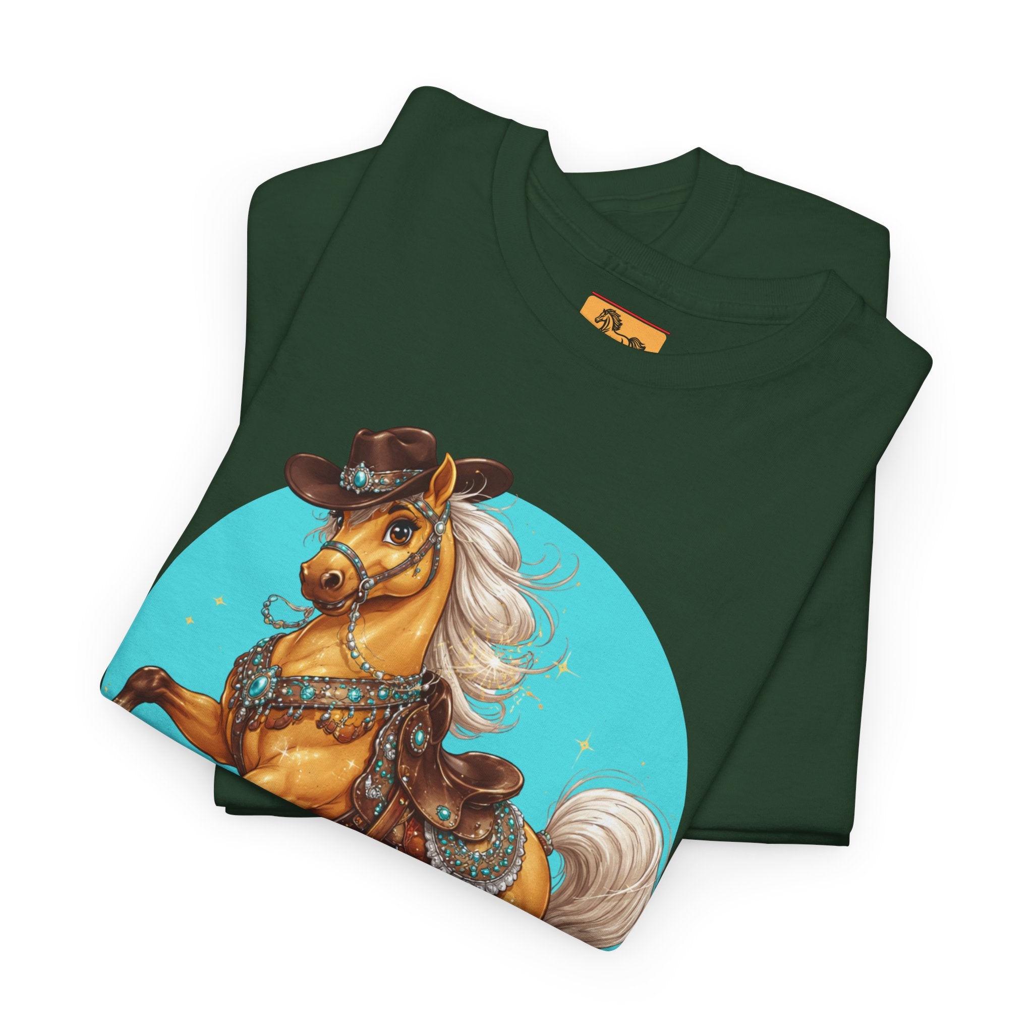 "It's Show Time!" Equestrian T-Shirt | Large Logo Horse Fun Graphic Tee
