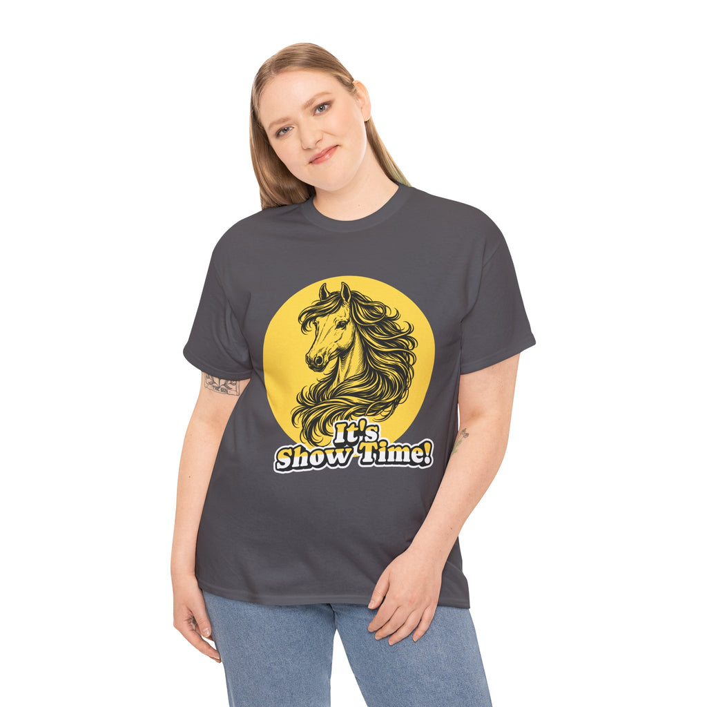 "It's Show Time!" Equestrian Sketch Graphic Tee | Horse Show T-Shirt for Riders