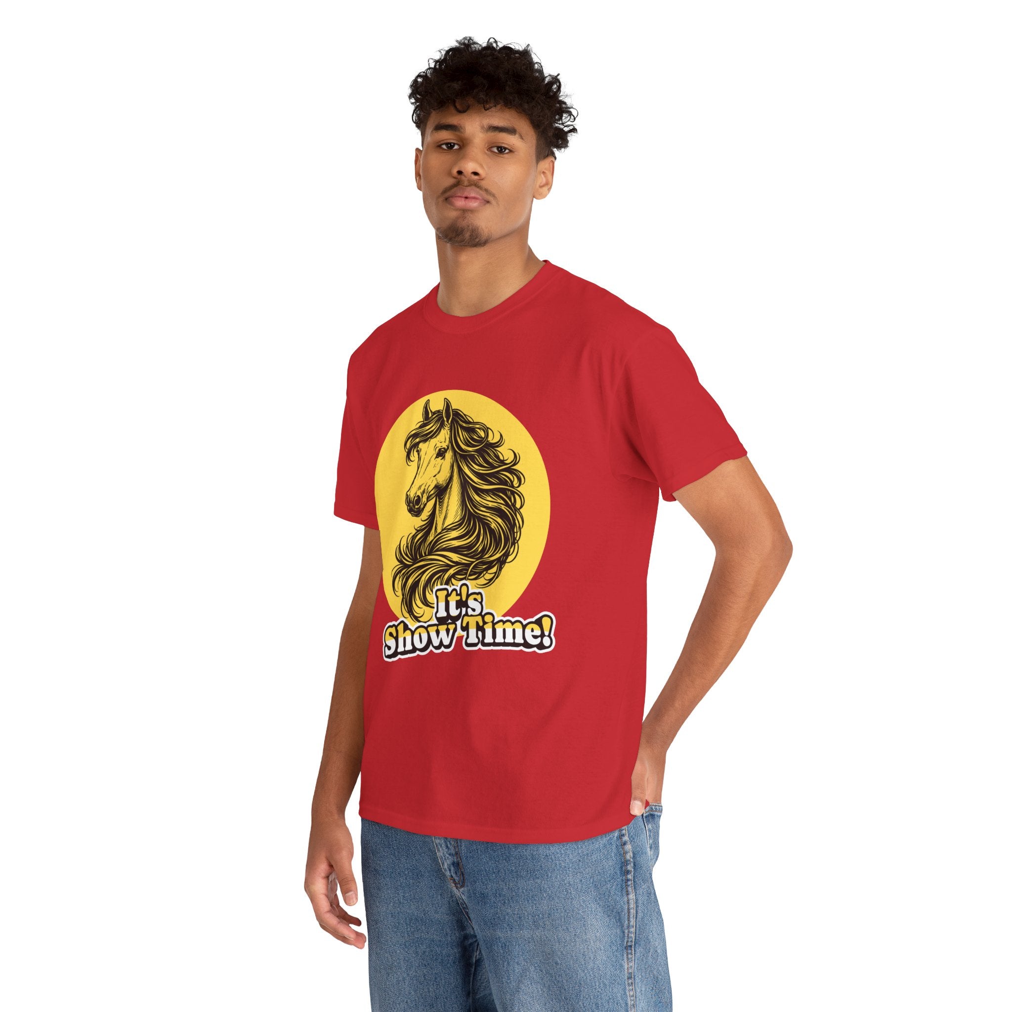 "It's Show Time!" Equestrian Sketch Graphic Tee | Horse Show T-Shirt for Riders