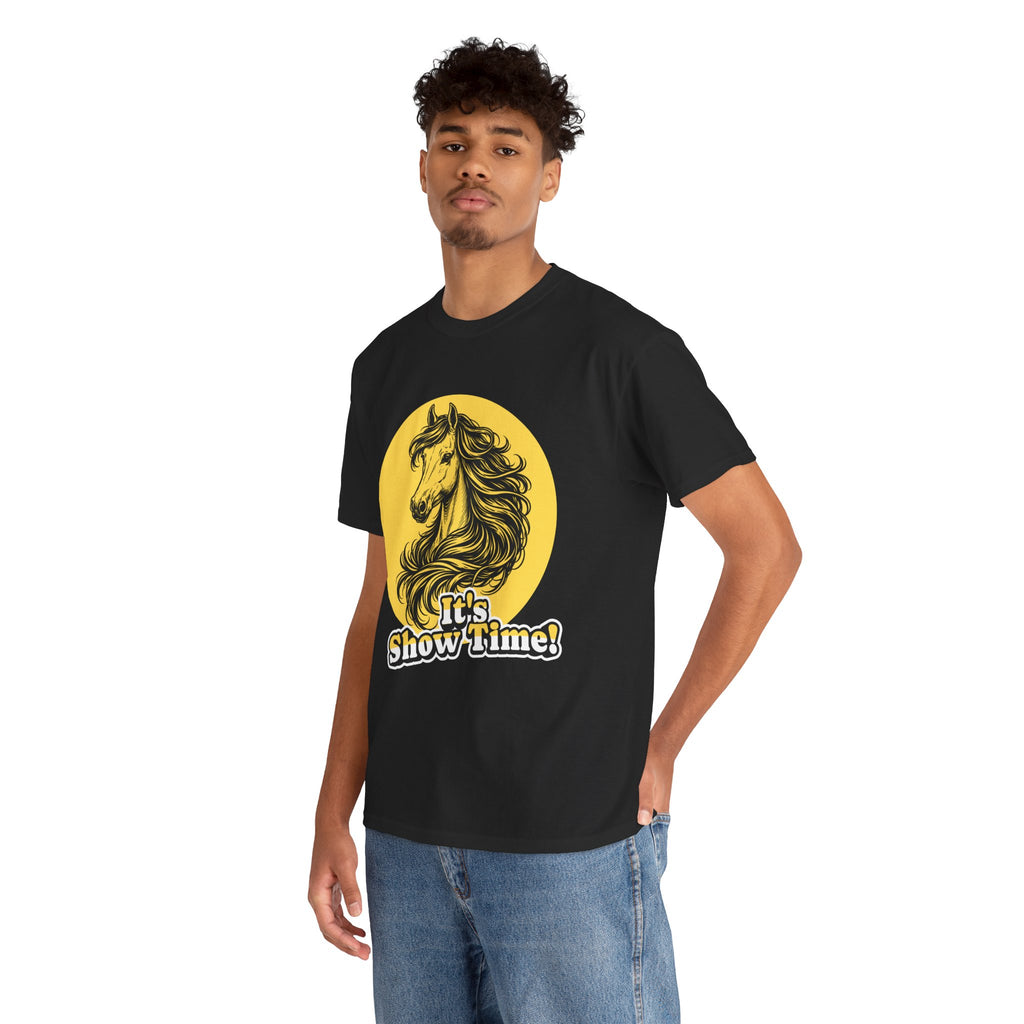 "It's Show Time!" Equestrian Sketch Graphic Tee | Horse Show T-Shirt for Riders