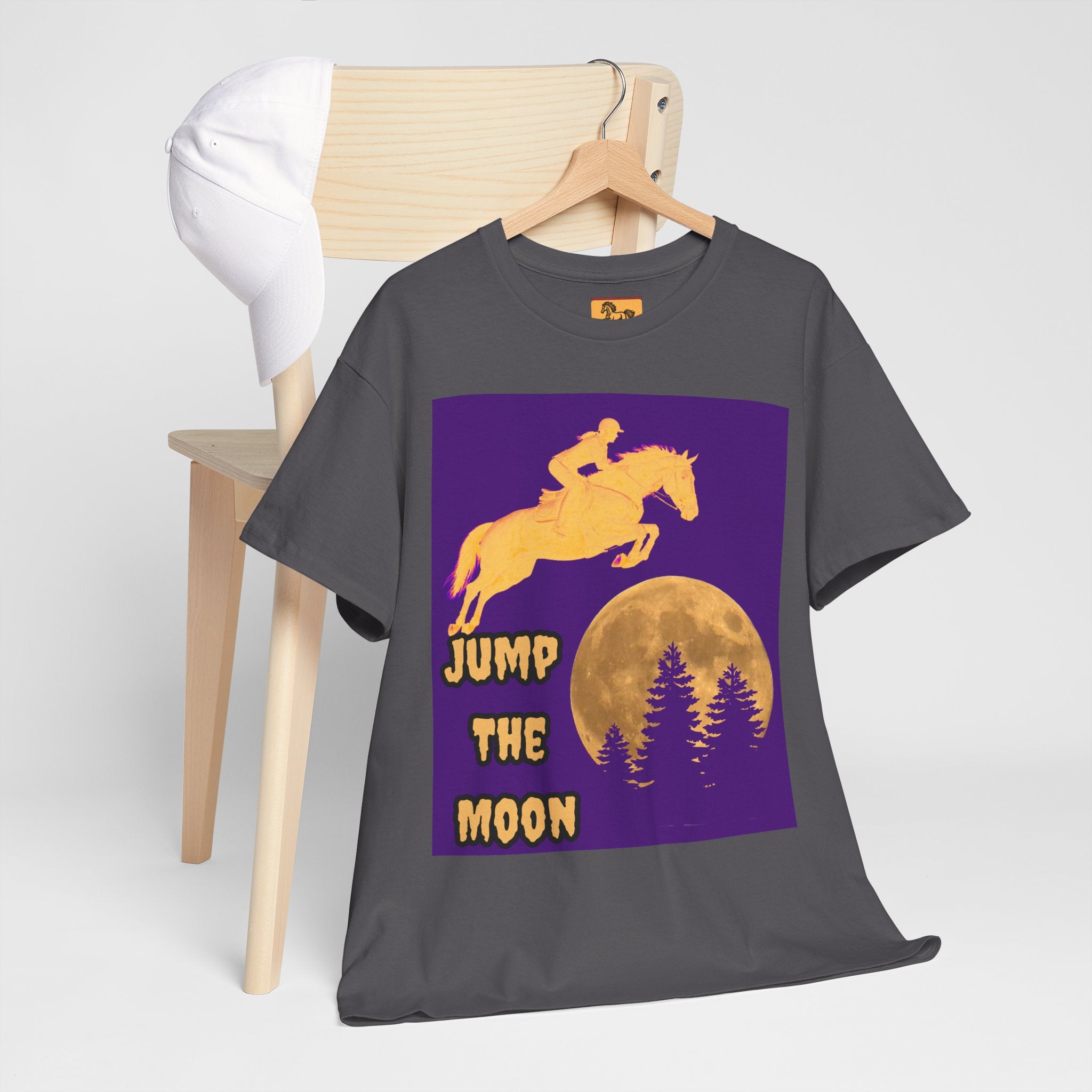 "Jump the Moon" Equestrian themed T shirt