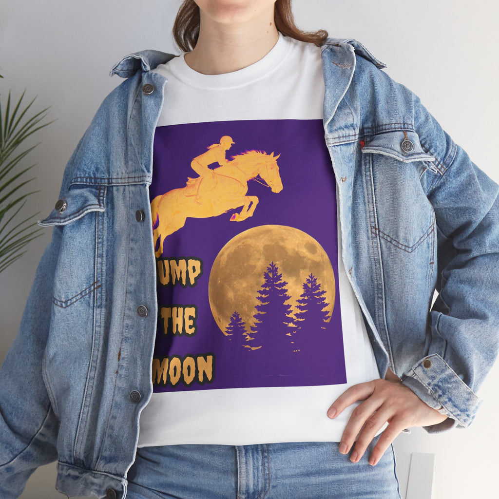 "Jump the Moon" Equestrian themed T shirt