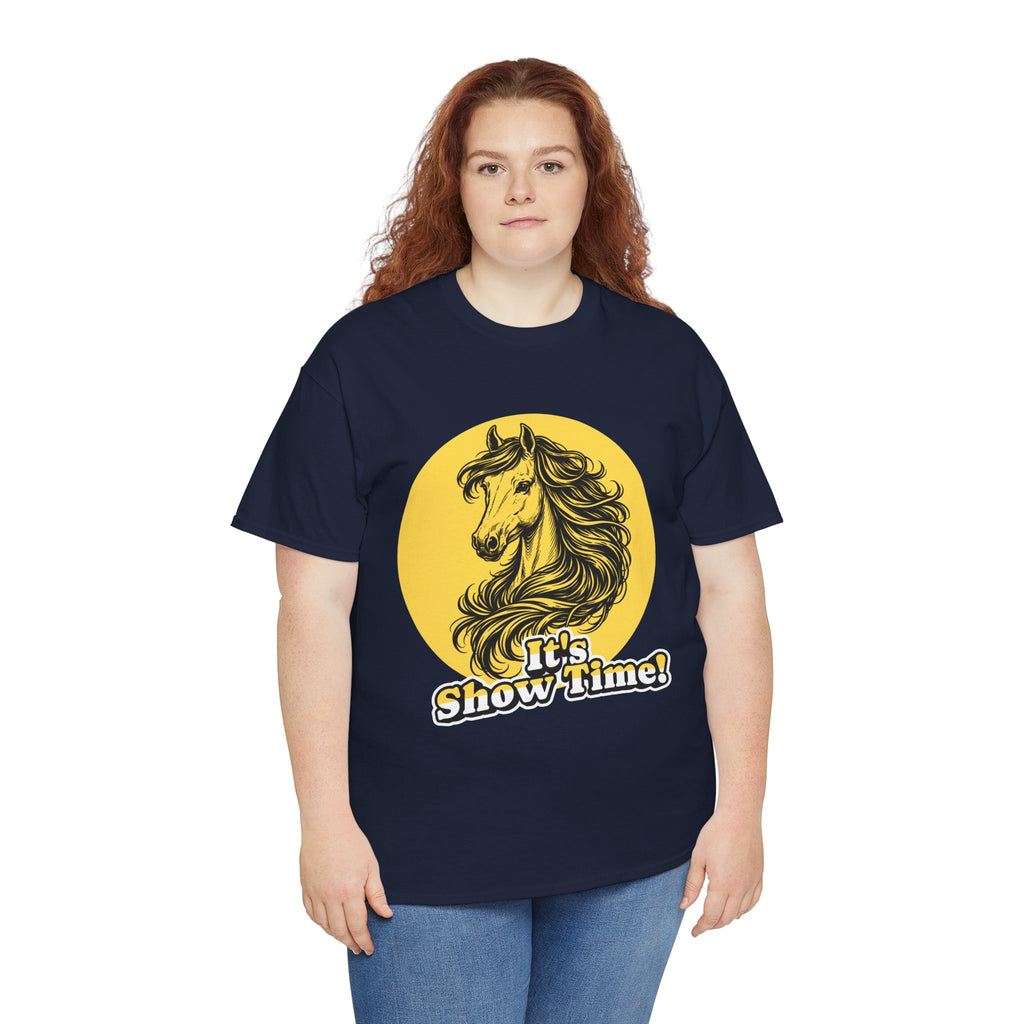 "It's Show Time!" Equestrian Sketch Graphic Tee | Horse Show T-Shirt for Riders