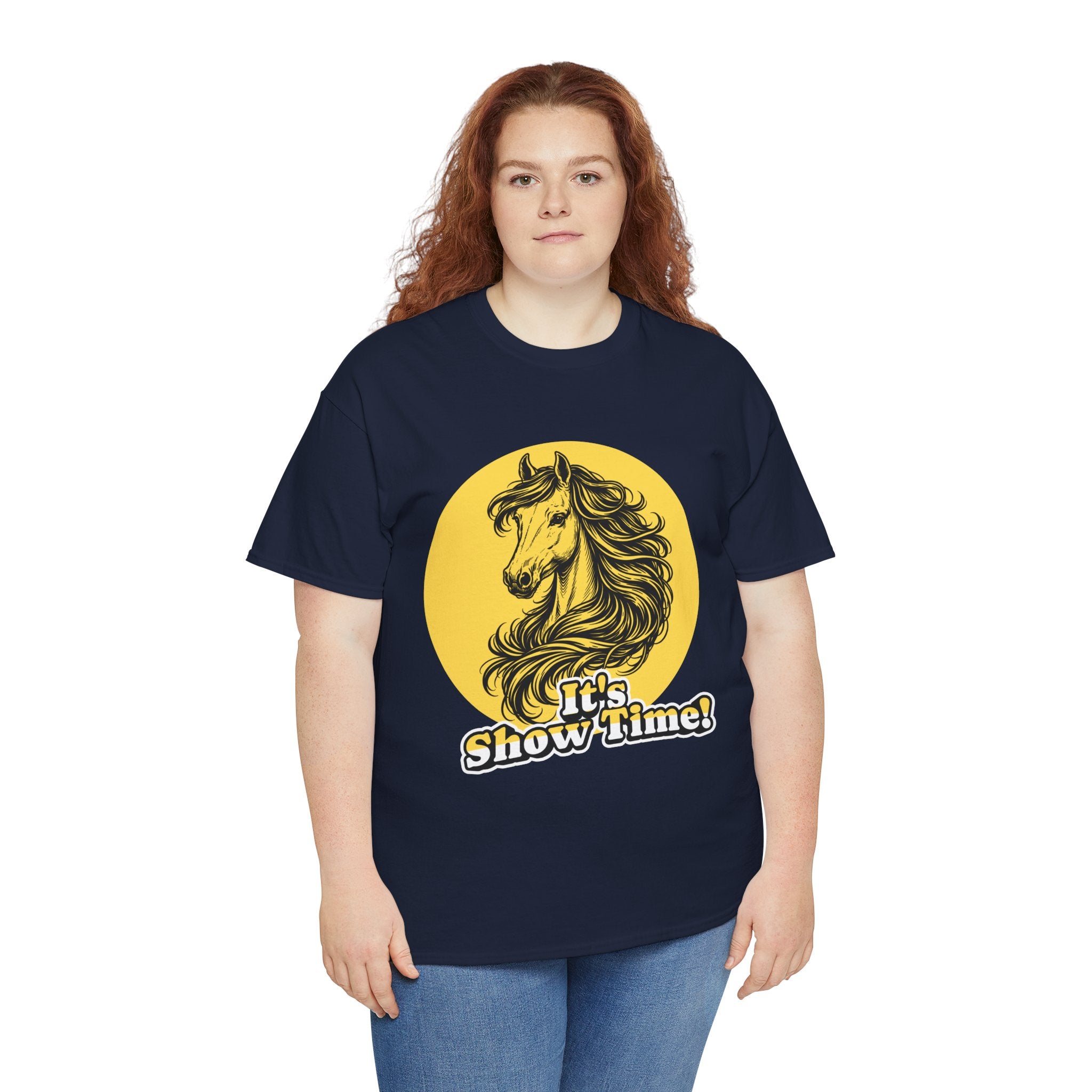 "It's Show Time!" Equestrian Sketch Graphic Tee | Horse Show T-Shirt for Riders