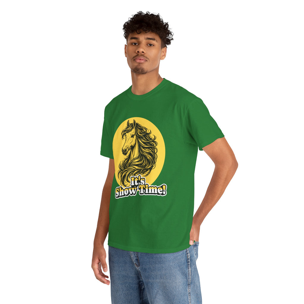 "It's Show Time!" Equestrian Sketch Graphic Tee | Horse Show T-Shirt for Riders