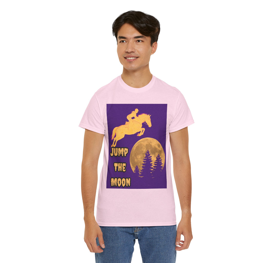 "Jump the Moon" Equestrian themed T shirt