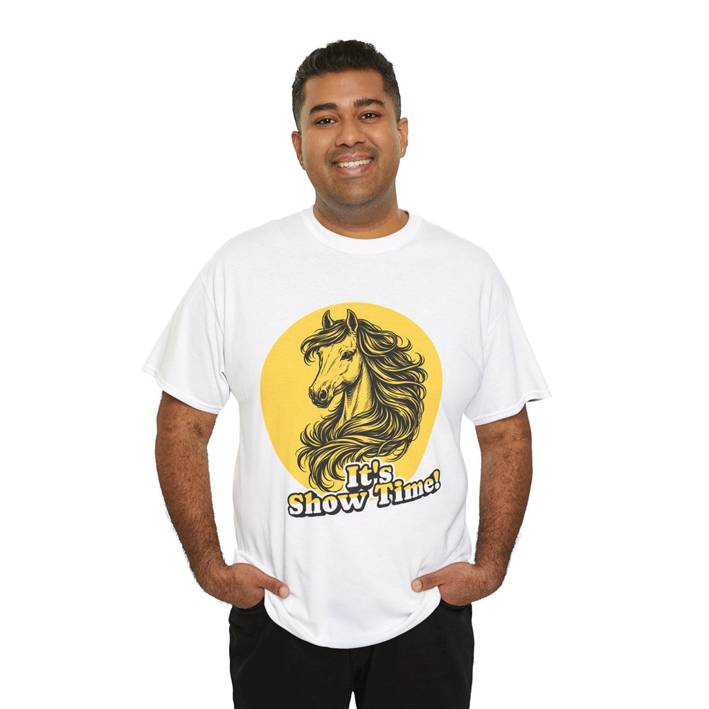 "It's Show Time!" Equestrian Sketch Graphic Tee | Horse Show T-Shirt for Riders