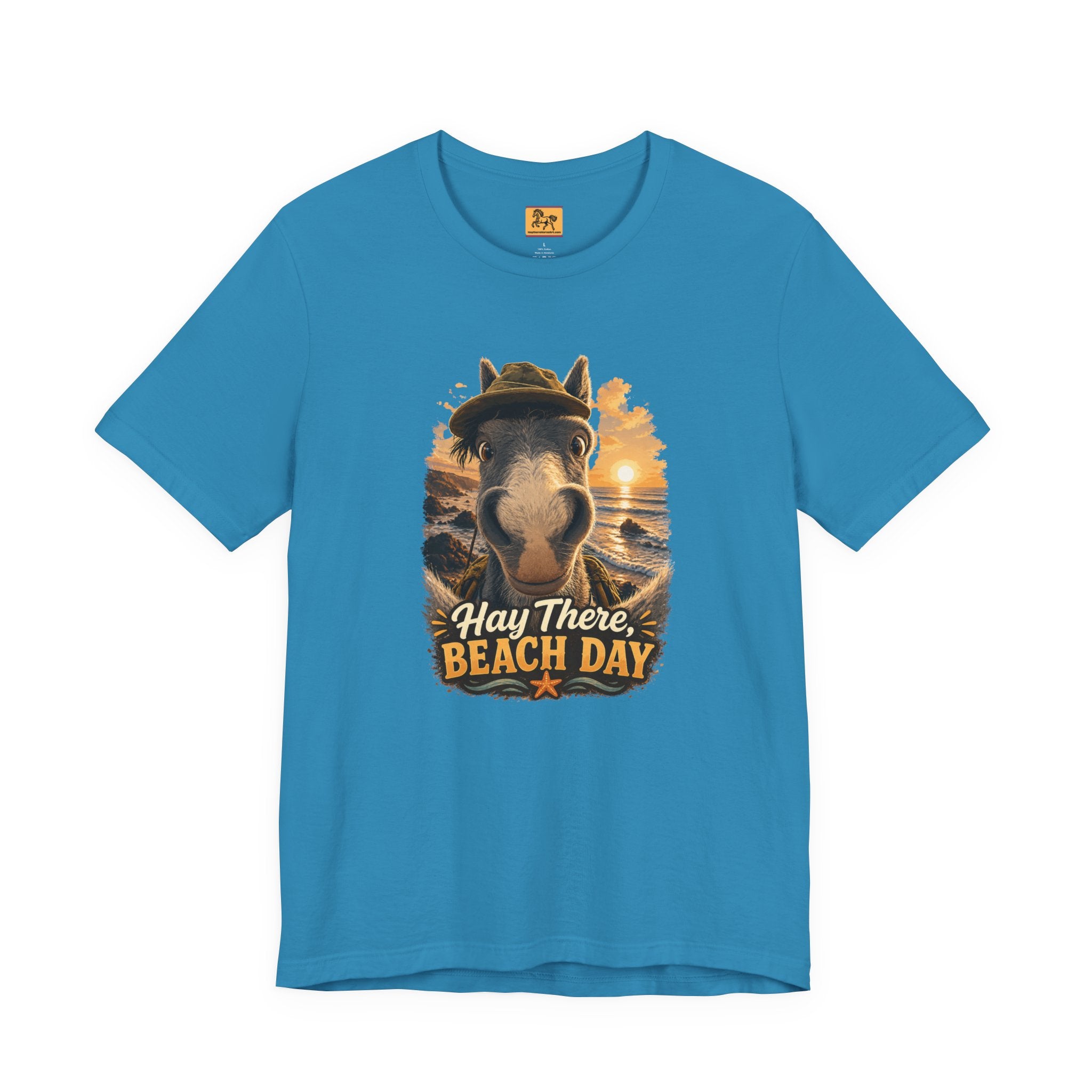 Beach Day Horse T-Shirt | "Hay There, Beach Day" Funny Graphic Tee
