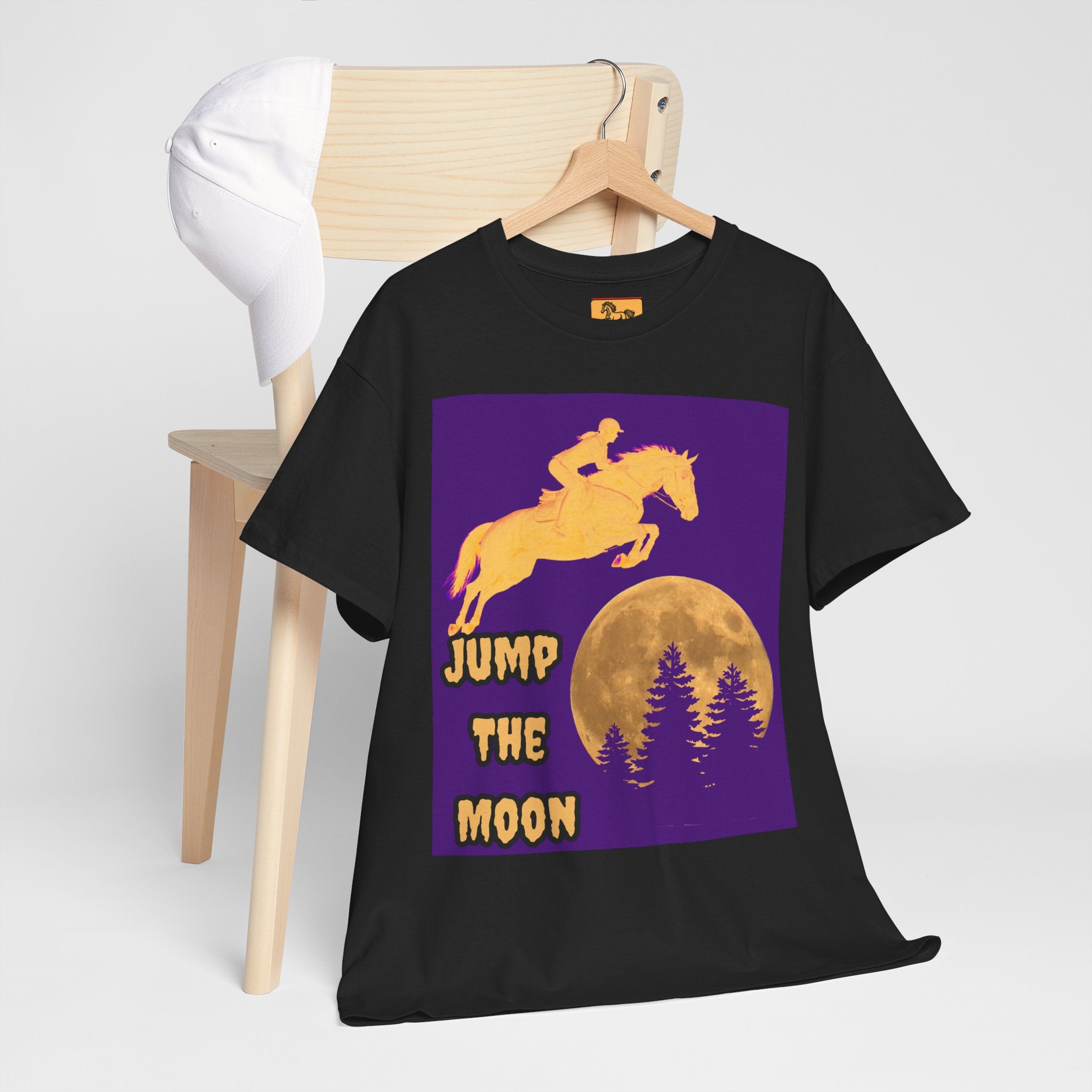 "Jump the Moon" Equestrian themed T shirt