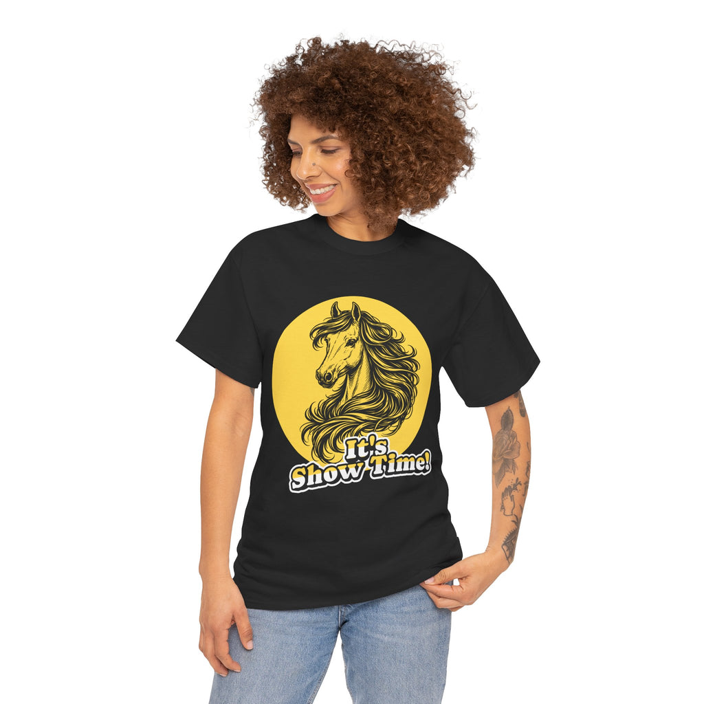 "It's Show Time!" Equestrian Sketch Graphic Tee | Horse Show T-Shirt for Riders