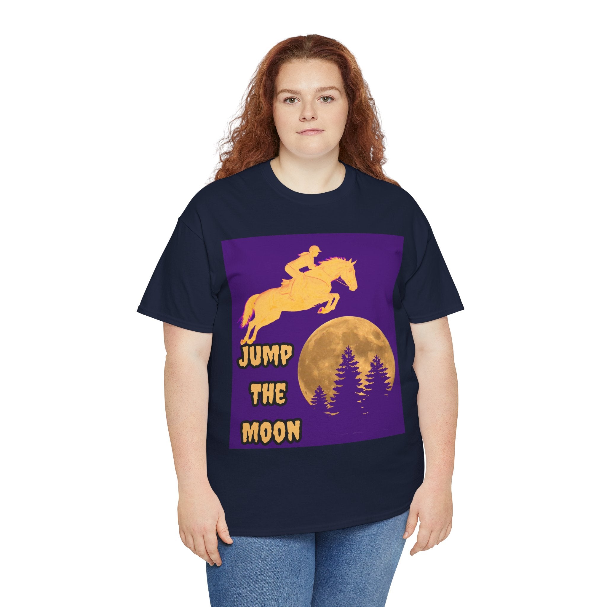 "Jump the Moon" Equestrian themed T shirt