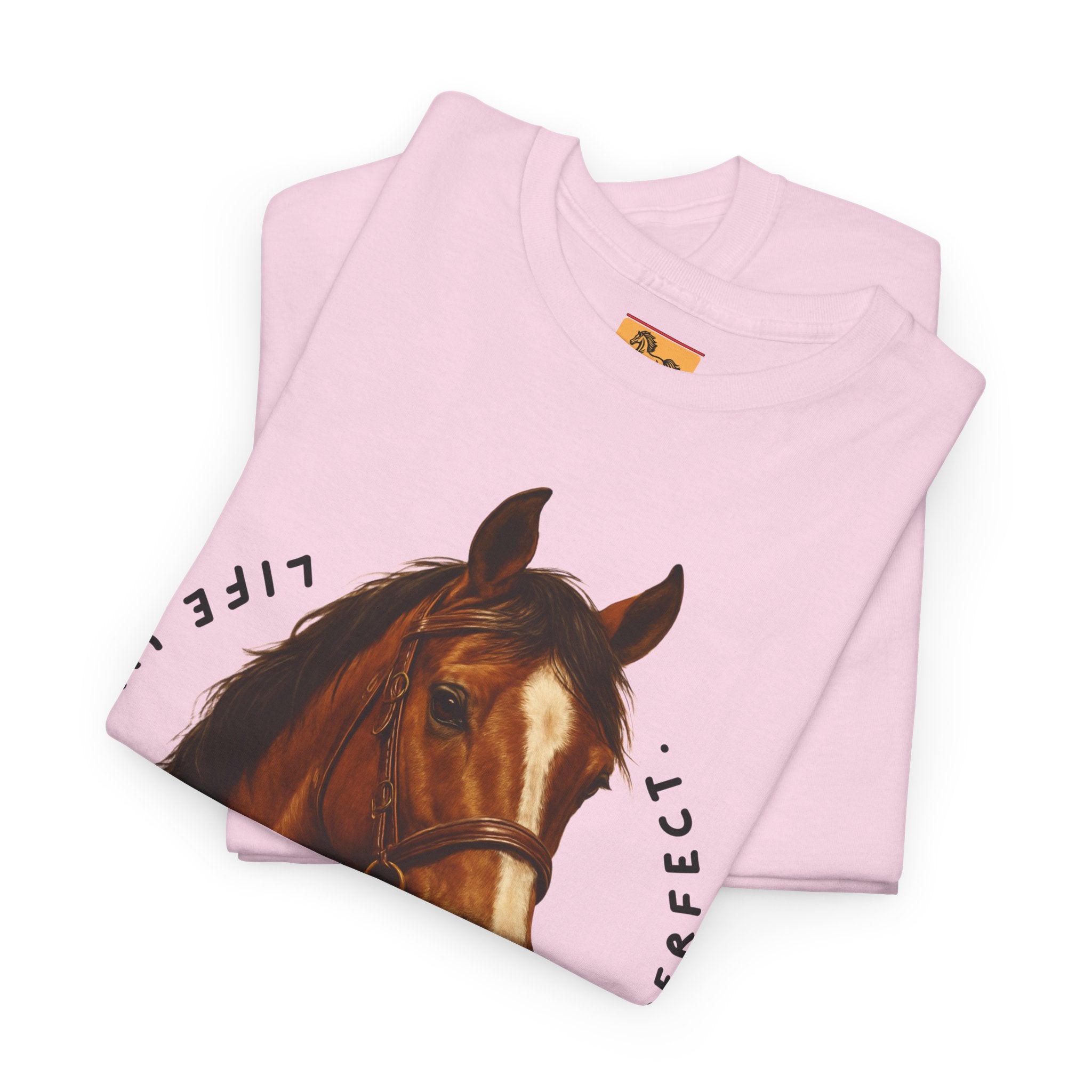 "Life with Horses Isn't Always Picture Perfect" Graphic Tee | Funny Equestrian T-Shirt