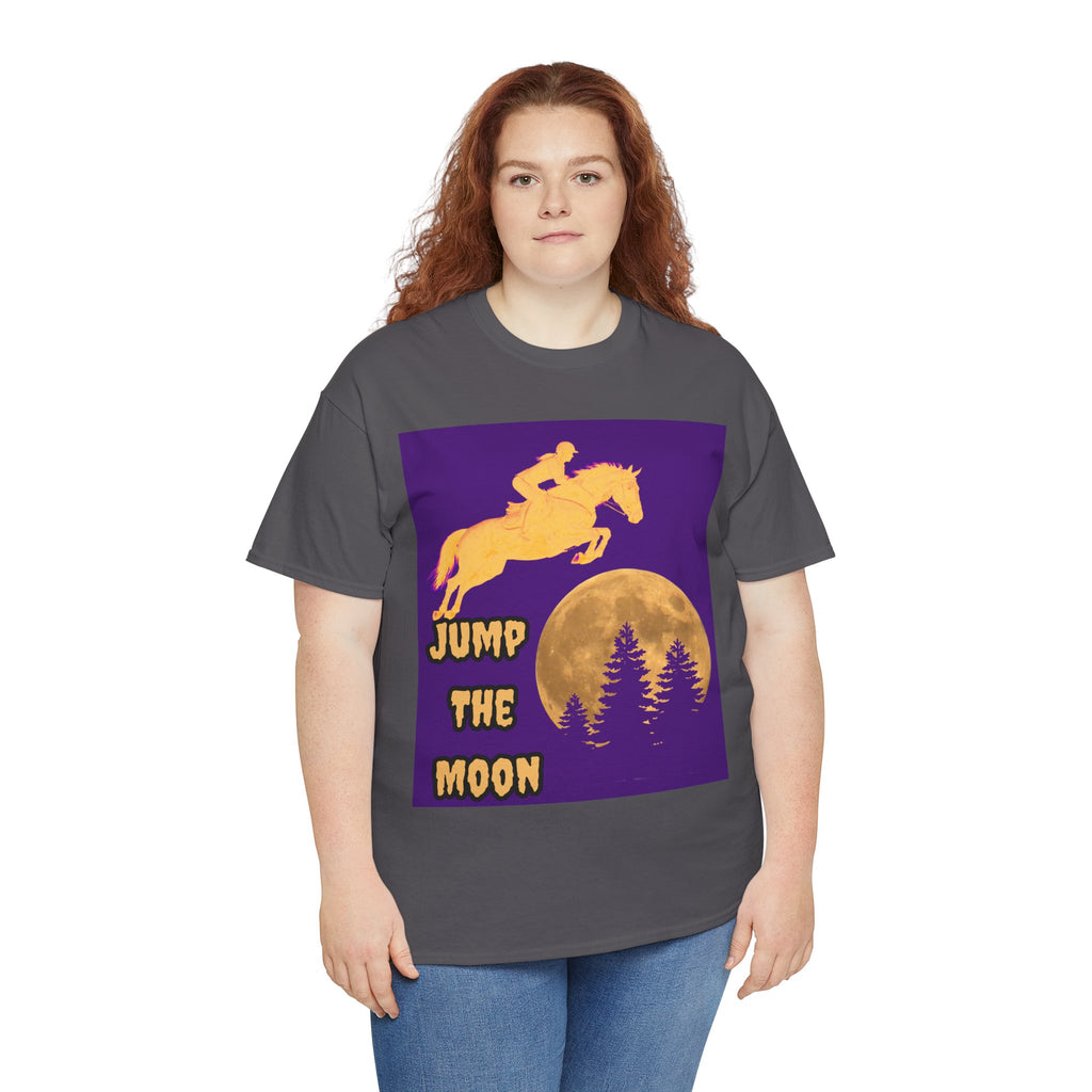 "Jump the Moon" Equestrian themed T shirt